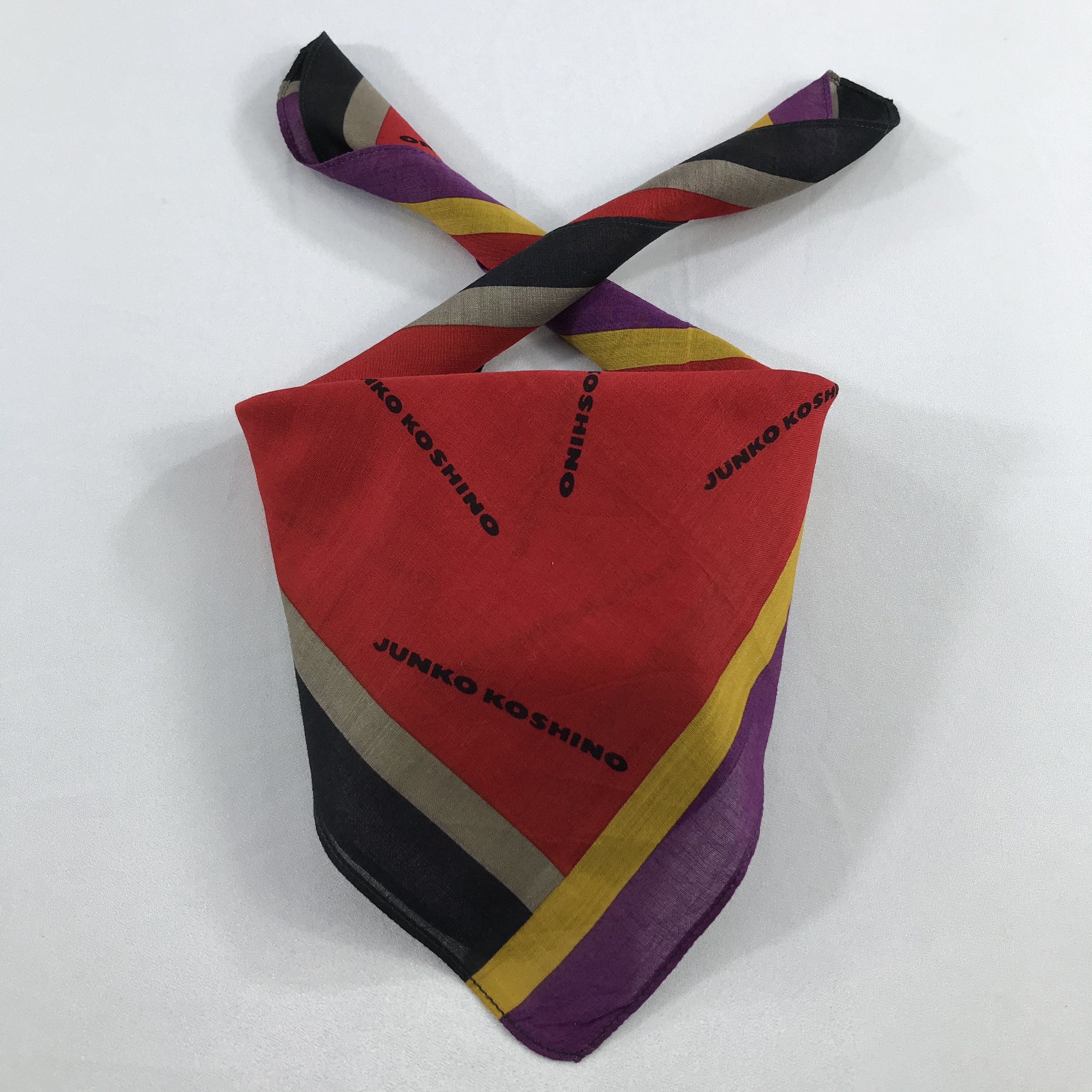 Mr. Junko × Vintage Junko koshino Bandana / Handkerchief / Neckerchief - S1025 Size ONE SIZE - 3 Thumbnail