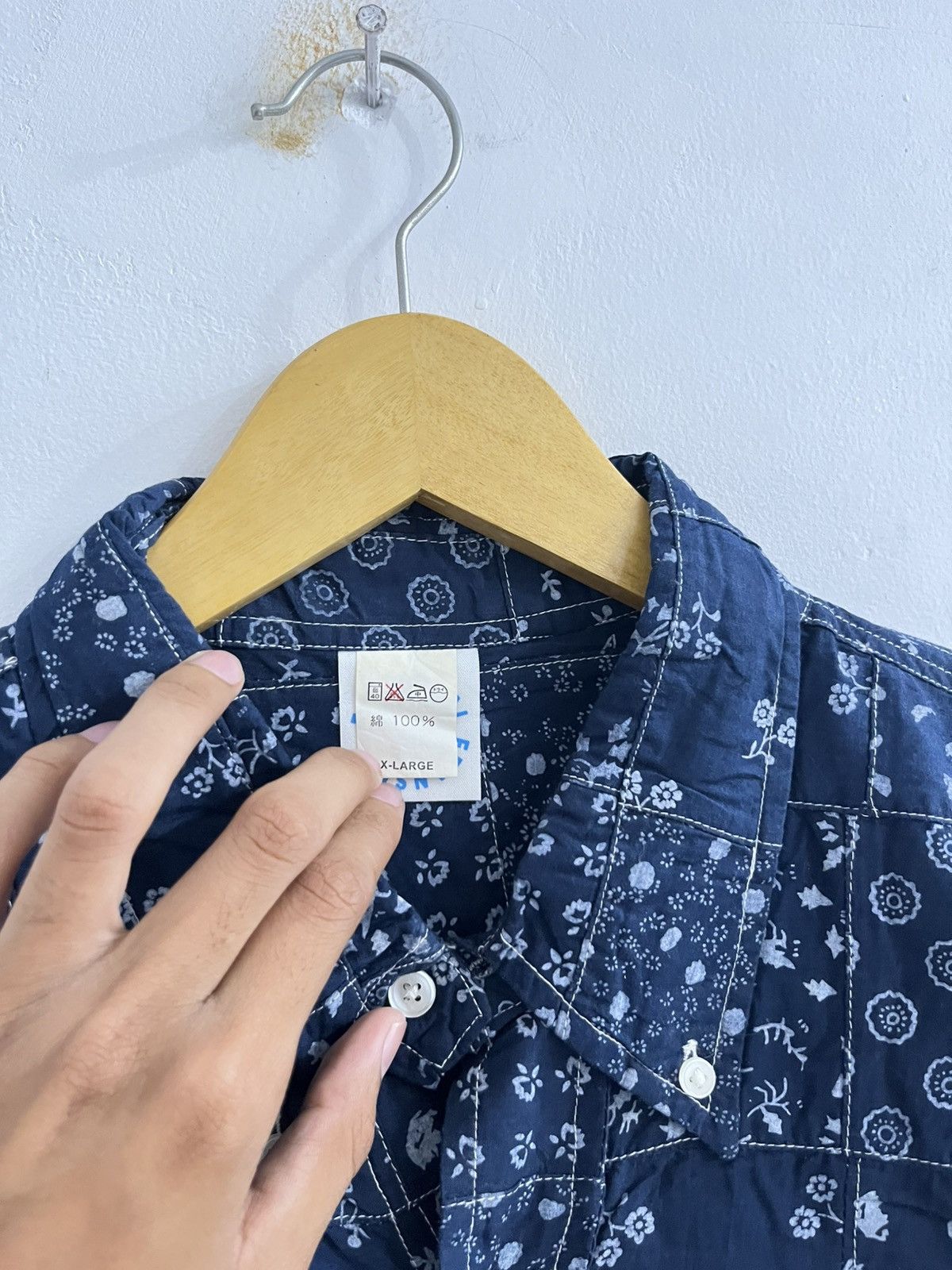 Japanese Brand Franshal Patchwork Shirt Size US XL / EU 56 / 4 - 5 Thumbnail