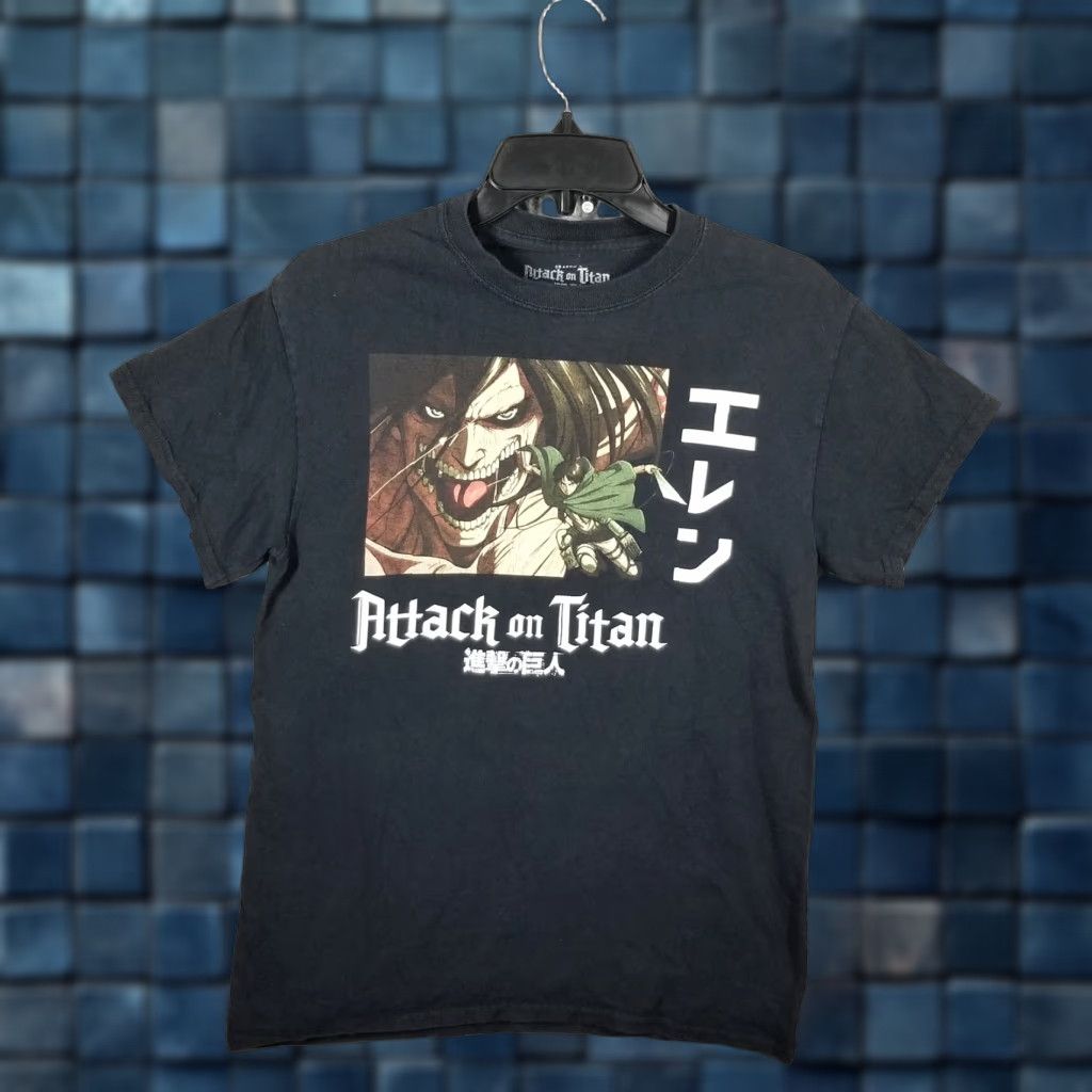 Ripple Junction VINTAGE Attack on Titan T-Shirt Men Small Black Anime Manga Graphic Tee Season 2 Eren Cosplay Size US S / EU 44-46 / 1 - 1 Thumbnail