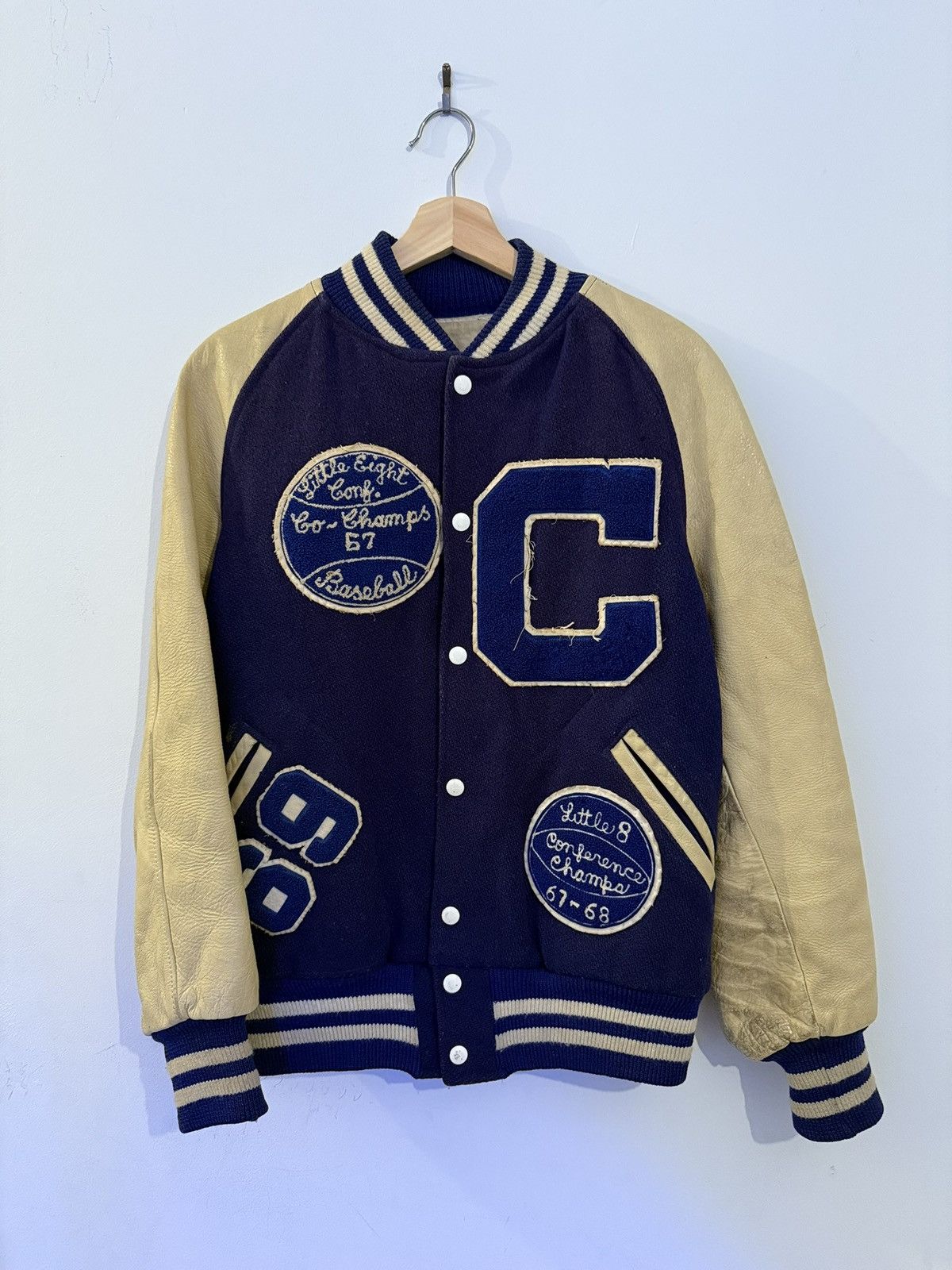 Vintage Vintage 1969 Central Blue Varsity Jacket Size US M / EU 48-50 / 2 - 1 Thumbnail