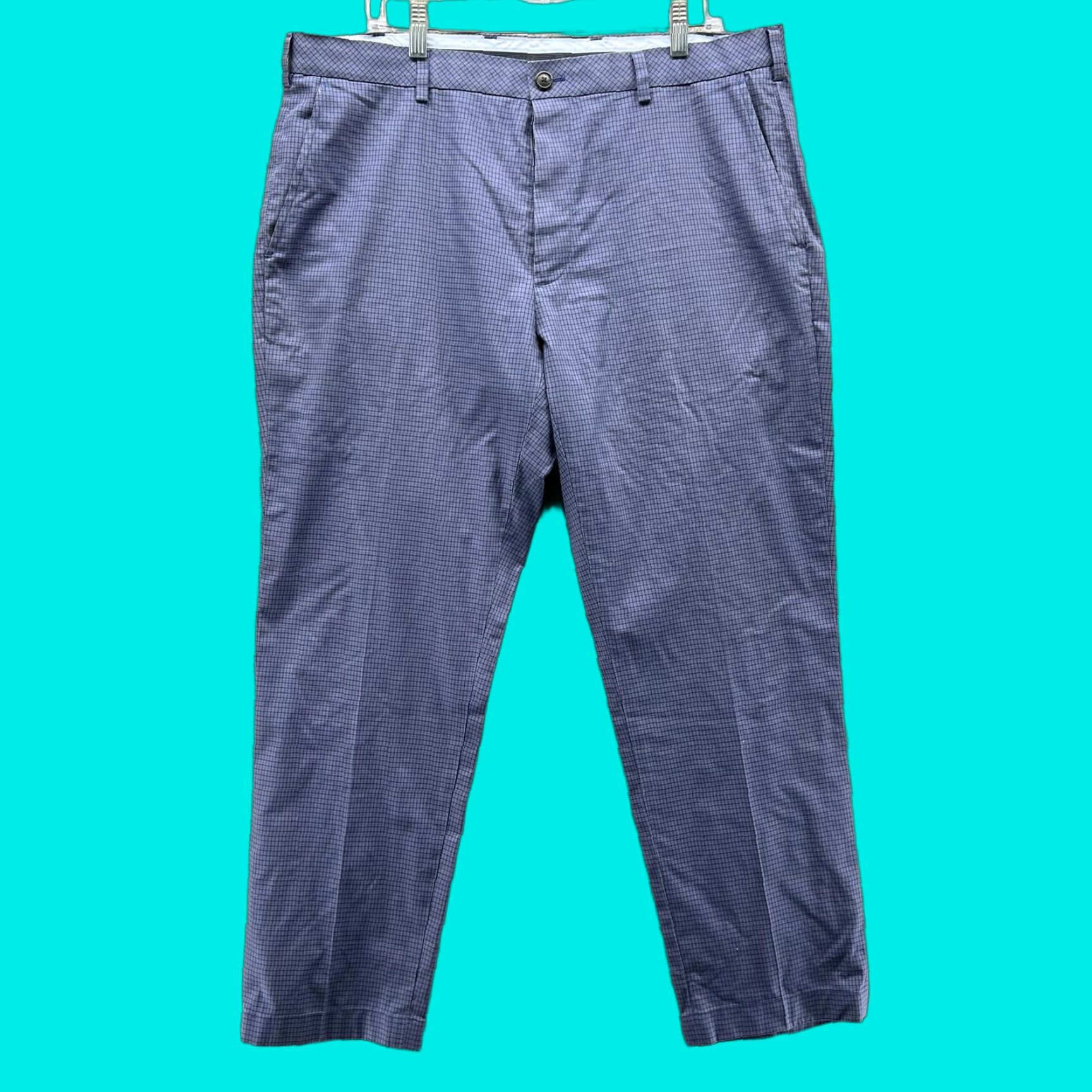 Brooks Brothers Brooks Brothers Pants Mens 38x30 Blue Clark Fit Advantage Chino Straight Leg Flat Front Zip Pockets W38 L30 Check Casual Business Workwear Mens Size US 38 / EU 54 - 1 Thumbnail