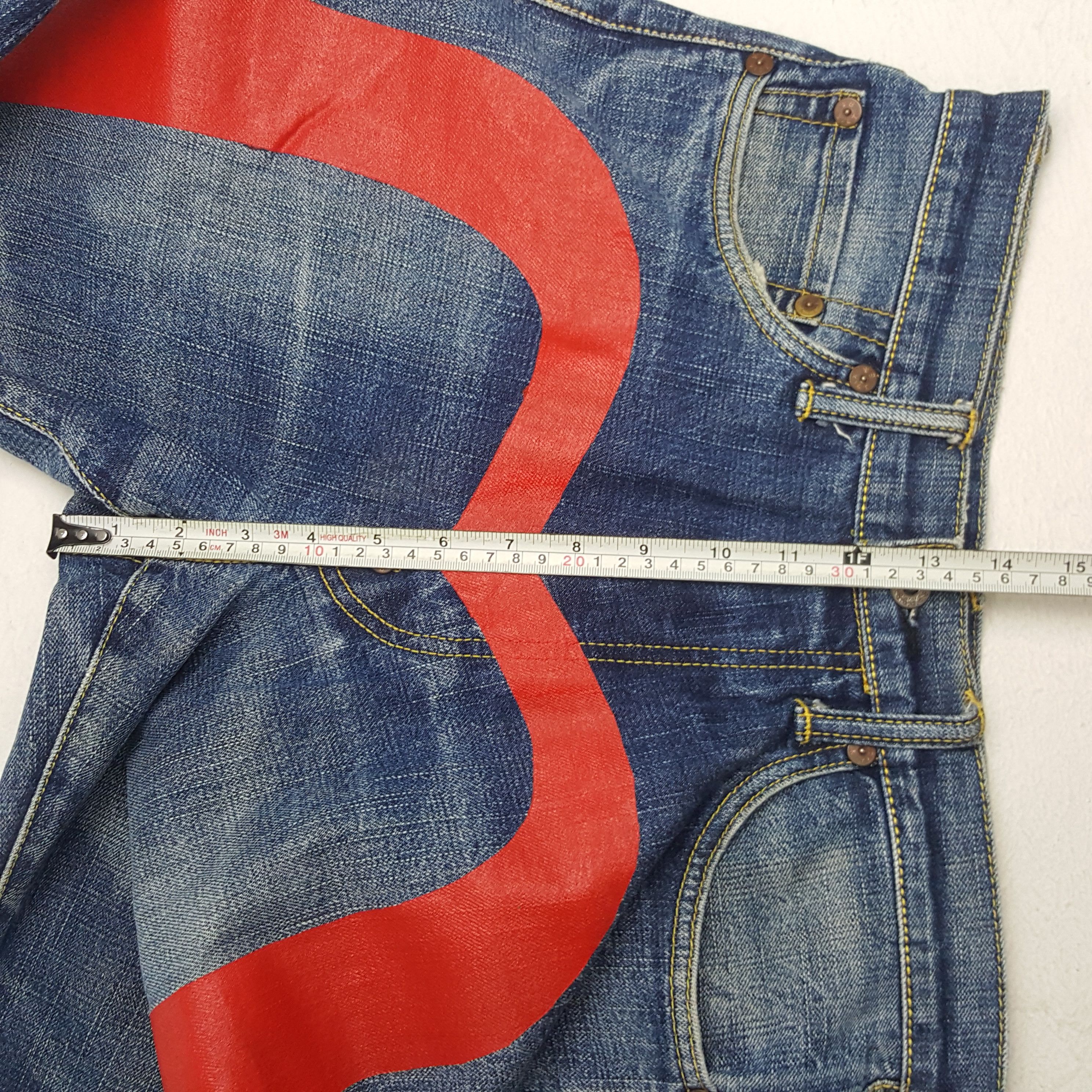 Evisu × Japanese Brand × Vintage Vintage Evisu Paris Japanese Brand Daicock Custom Denim Jean Size US 28 / EU 44 - 11 Thumbnail
