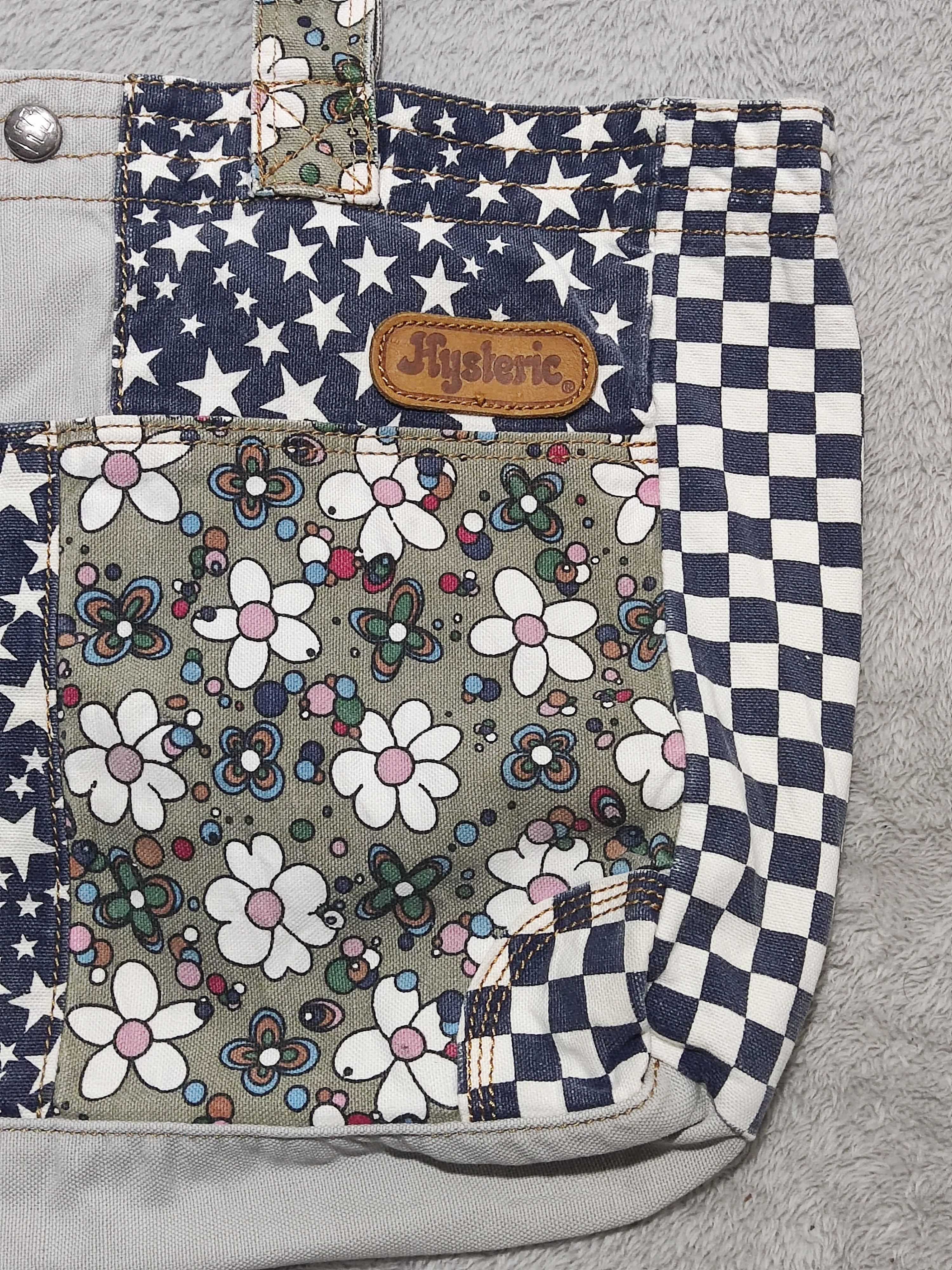 Hysteric Glamour VTG Hysteric Glamour Y2K Mixed Patchwork Denim Tote Bag Size ONE SIZE - 2 Thumbnail