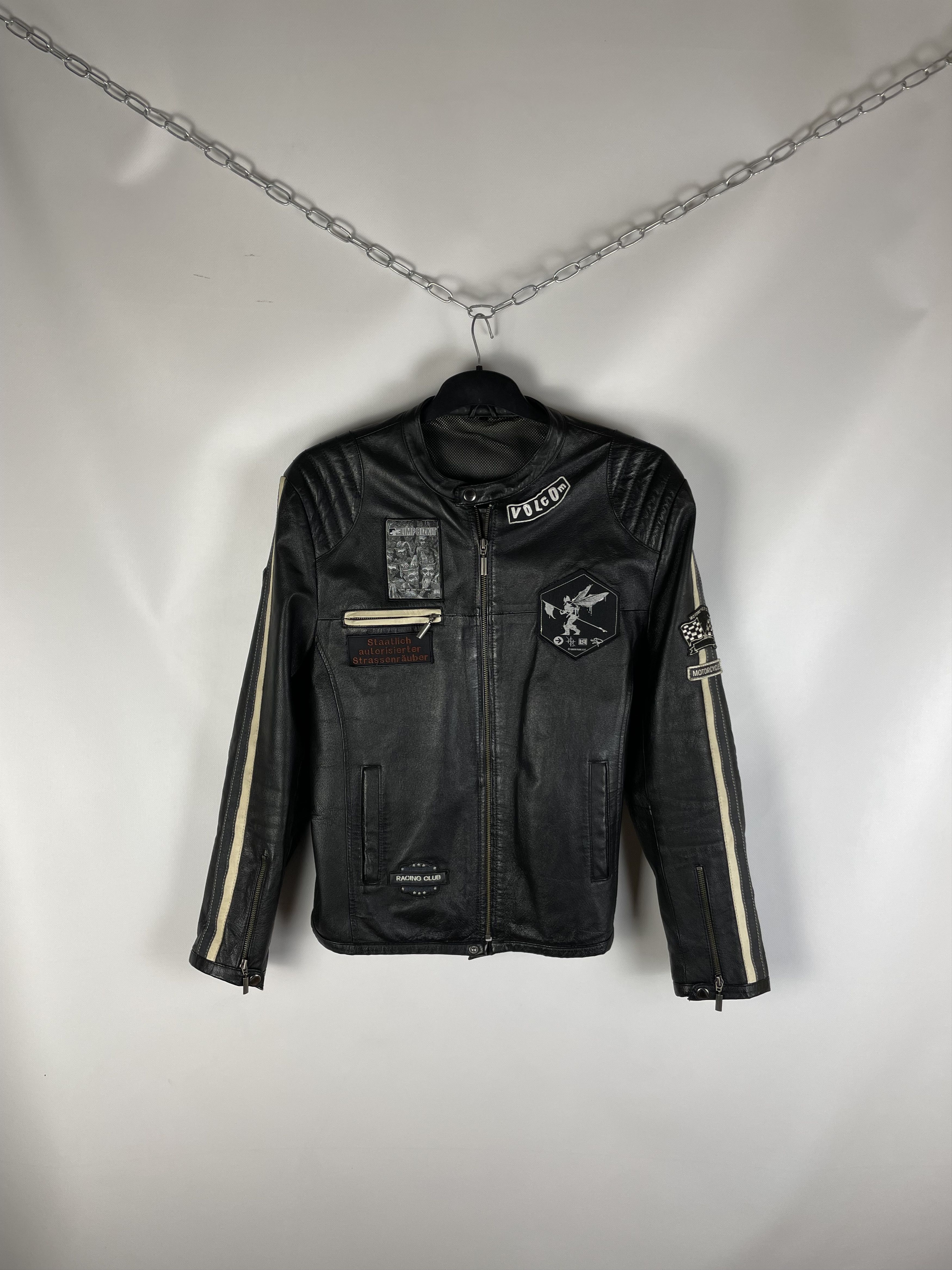 Vintage Vintage 90s Racing Leather Jacket Rock Size US M / EU 48-50 / 2 - 1 Thumbnail
