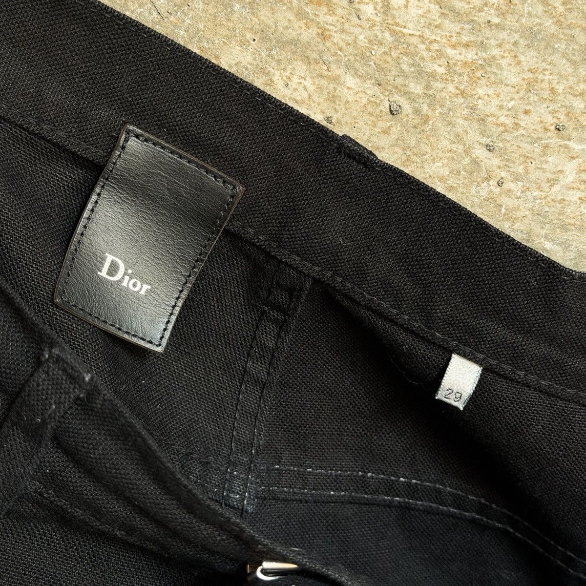 Dior Dior Homme Black Cotton/Linen Denim Size US 30 / EU 46 - 4 Thumbnail