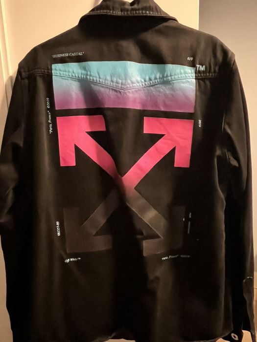 Off white outlet denim jacket gradient