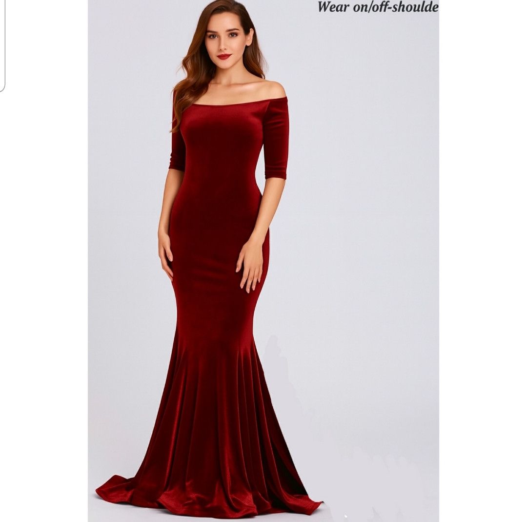 Other PYRAMID COLLECTION RED VELVET GOTHIC DRESS MERMAID TAIL M Size M / US 6-8 / IT 42-44 - 1 Thumbnail