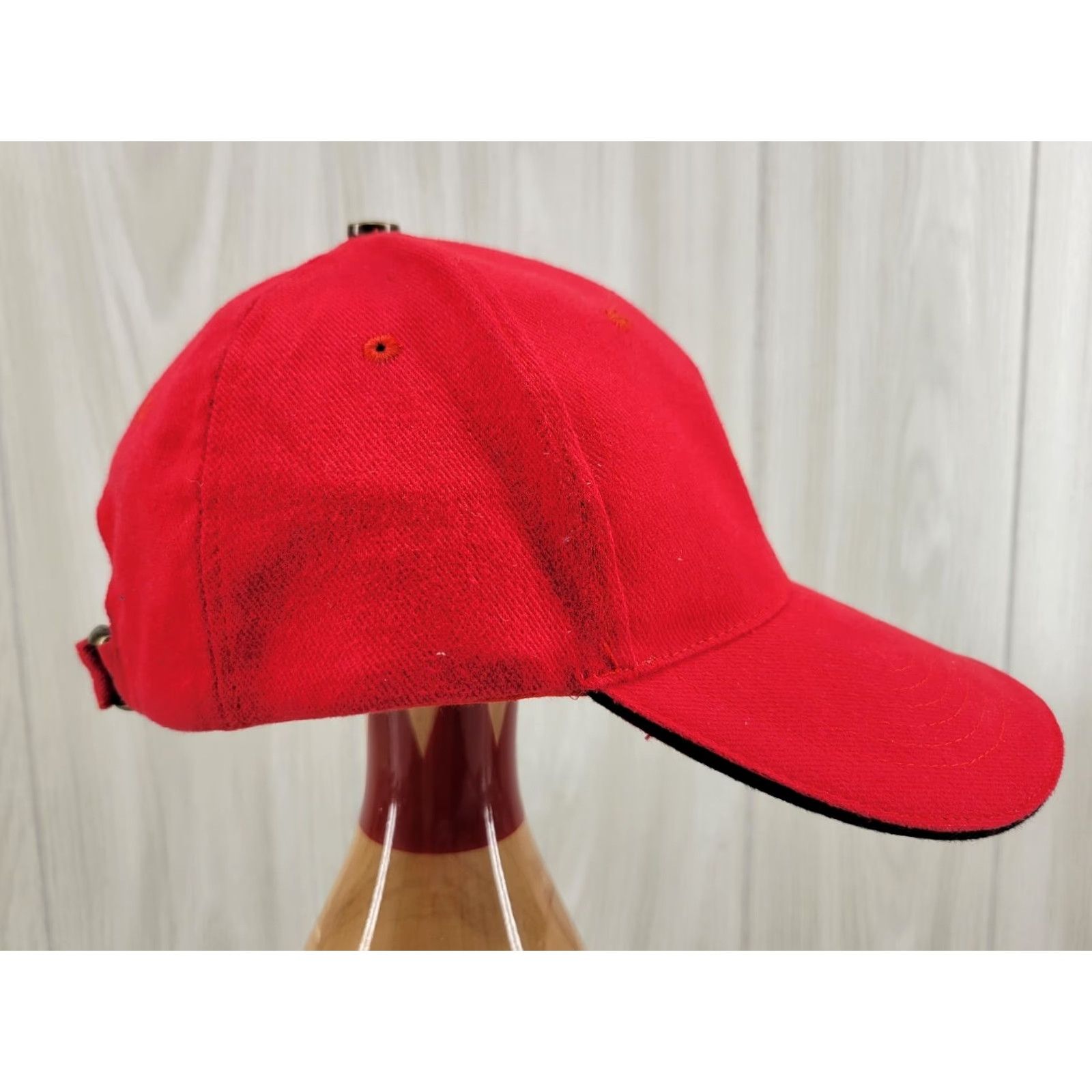 Logo 7 BACARDÍ Hat Cap Red Strapback Adjustable Embroidered Logo Cotton Baseball Cap Men One Size Red Certificate Vintage: No Size ONE SIZE - 4 Thumbnail