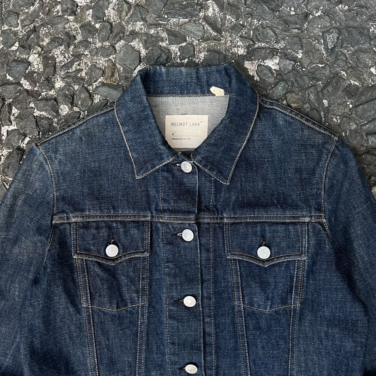 Helmut Lang Helmut lang AW1999 Elongated Sleeves Denim Trucker Jacket Size US M / EU 48-50 / 2 - 2 Thumbnail