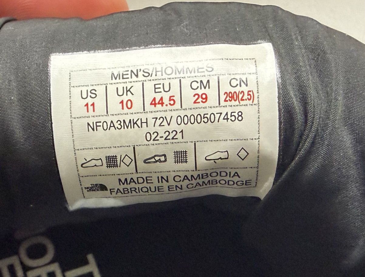 The North Face Mens North Face Thermoball booties Size US 11 / EU 44 - 10 Thumbnail