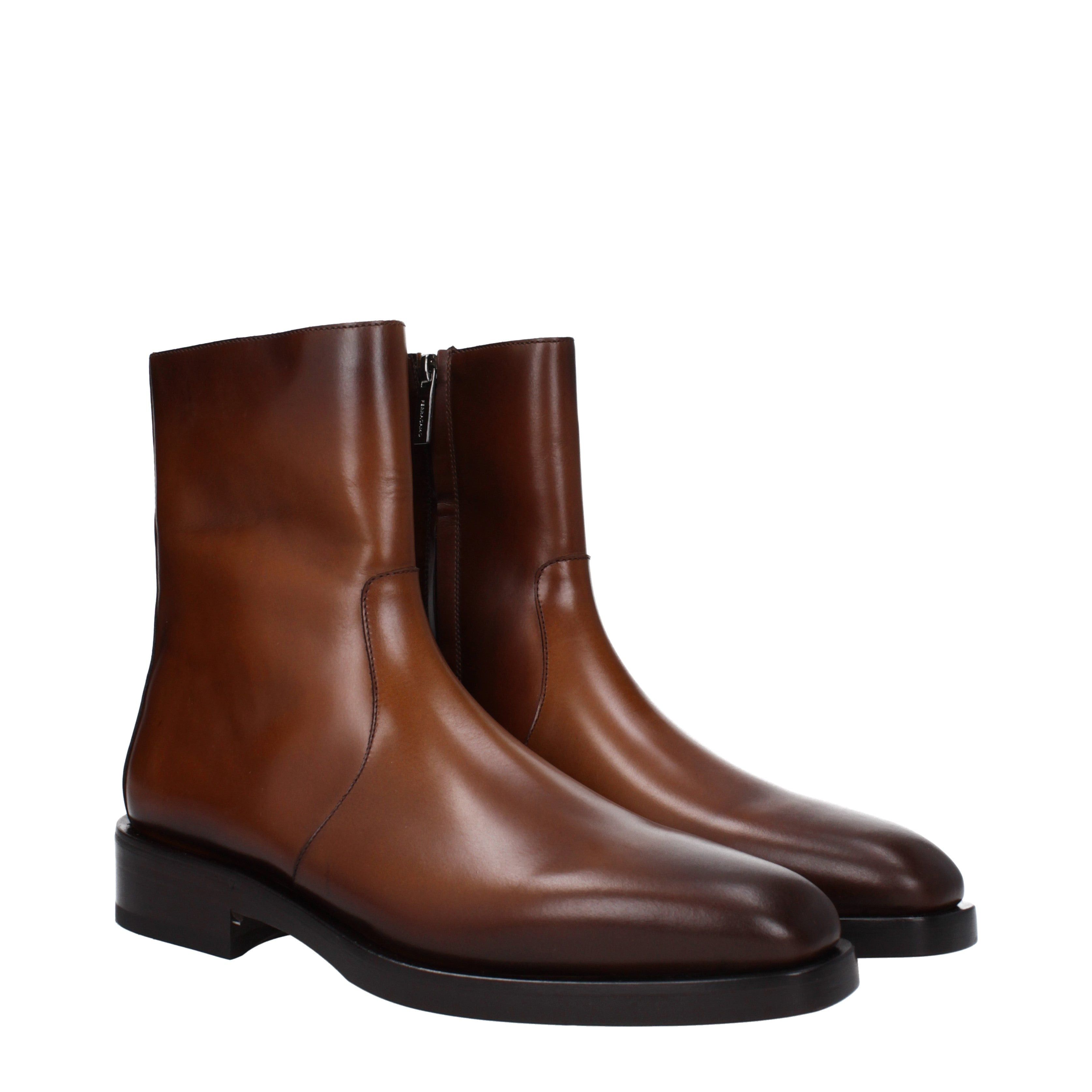 Salvatore Ferragamo Men's Boots in Leather Size US 6.5 / EU 39-40 - 1 Thumbnail