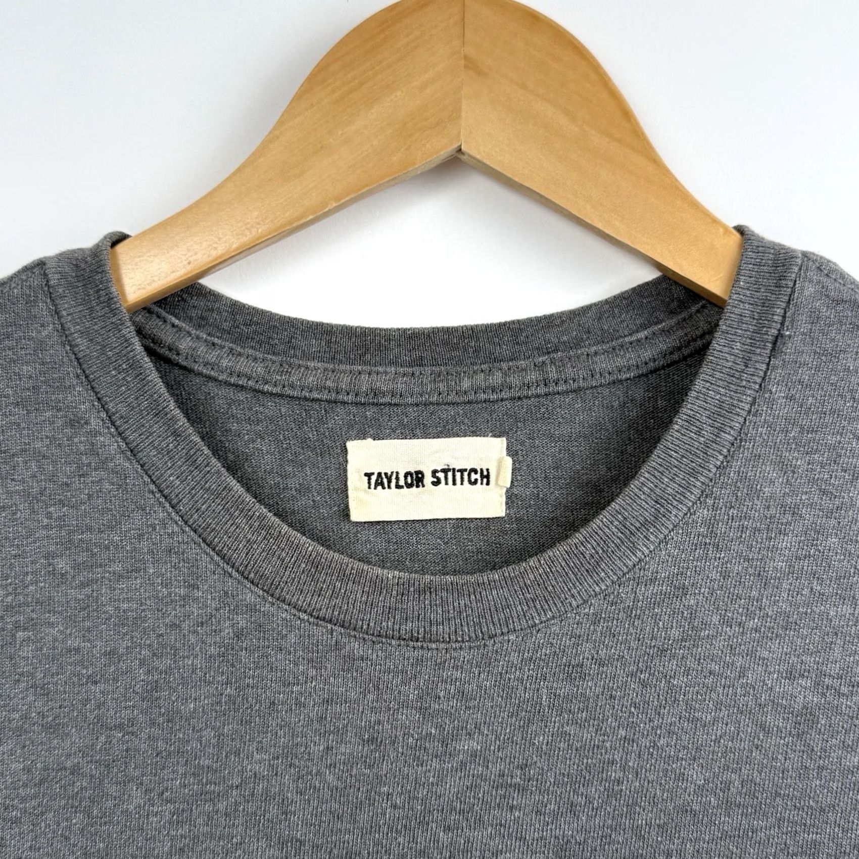 Taylor Stitch Taylor Stitch Mens T-Shirt Pocket Gray 38 Small Heavy Bag Tee Shirt Crew Neck Short Sleeve Cotton Knit Regular Cotton Blend Men 70s? Size US M / EU 48-50 / 2 - 3 Thumbnail