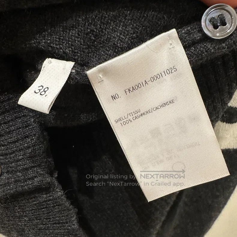 Thom Browne Thom Browne Four-Stripe Cashmere Long Sleeve Sweater Size XS / US 0-2 / IT 36-38 - 4 Thumbnail