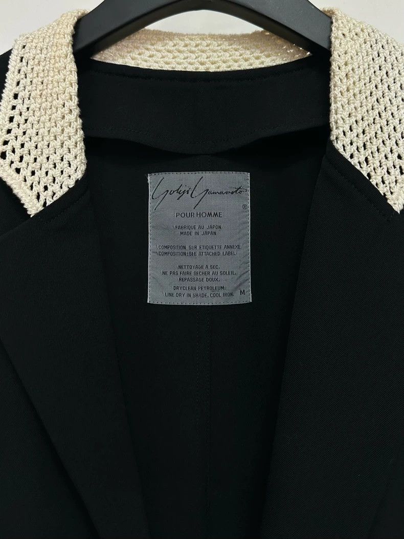 Yohji Yamamoto Yohji Yamamoto 91ss hand-knitted black show jacket Size US M / EU 48-50 / 2 - 6 Thumbnail