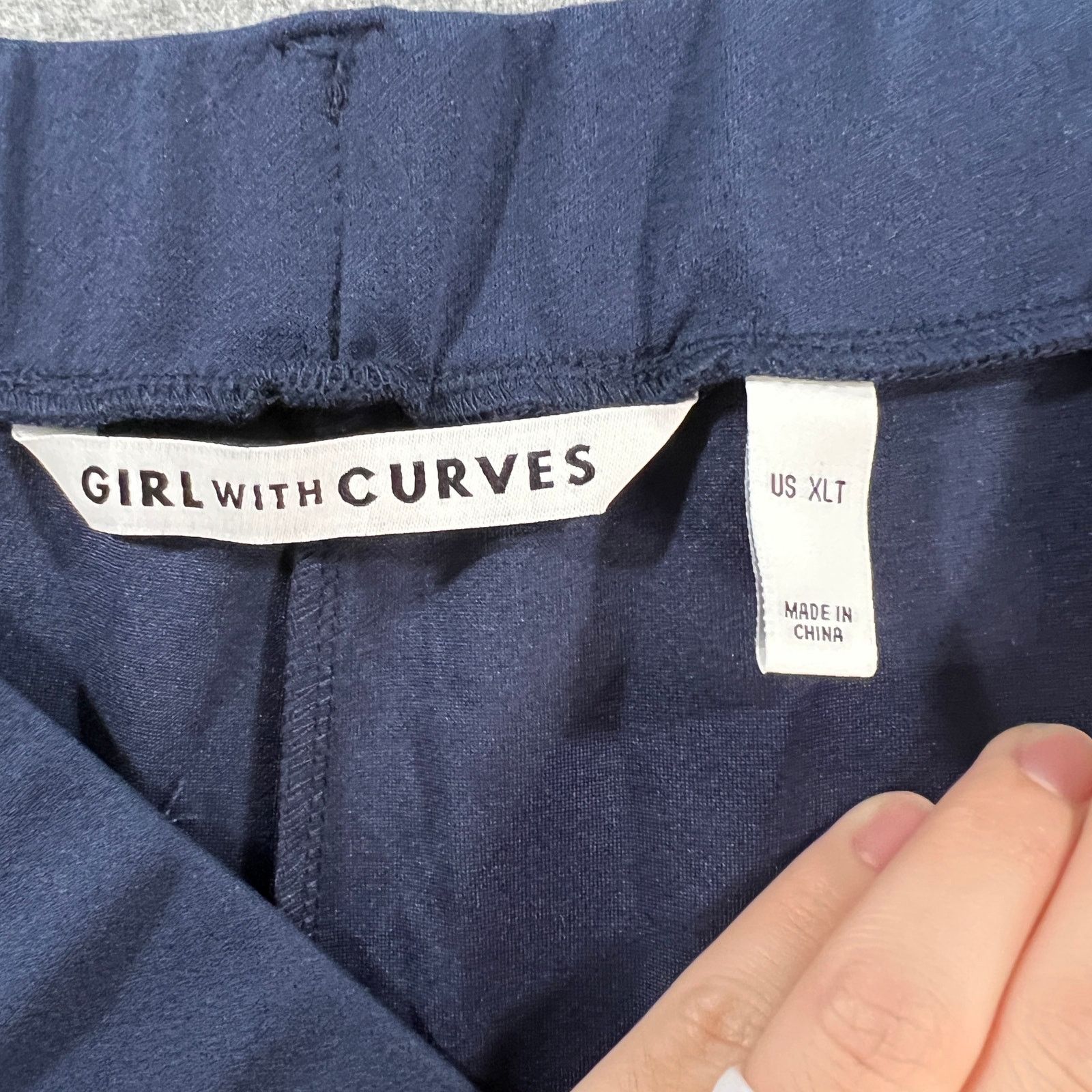 Other Girl With Curves Tall Knit Belted Jogger Pants Midnight Size 40" / US 18 - 3 Thumbnail