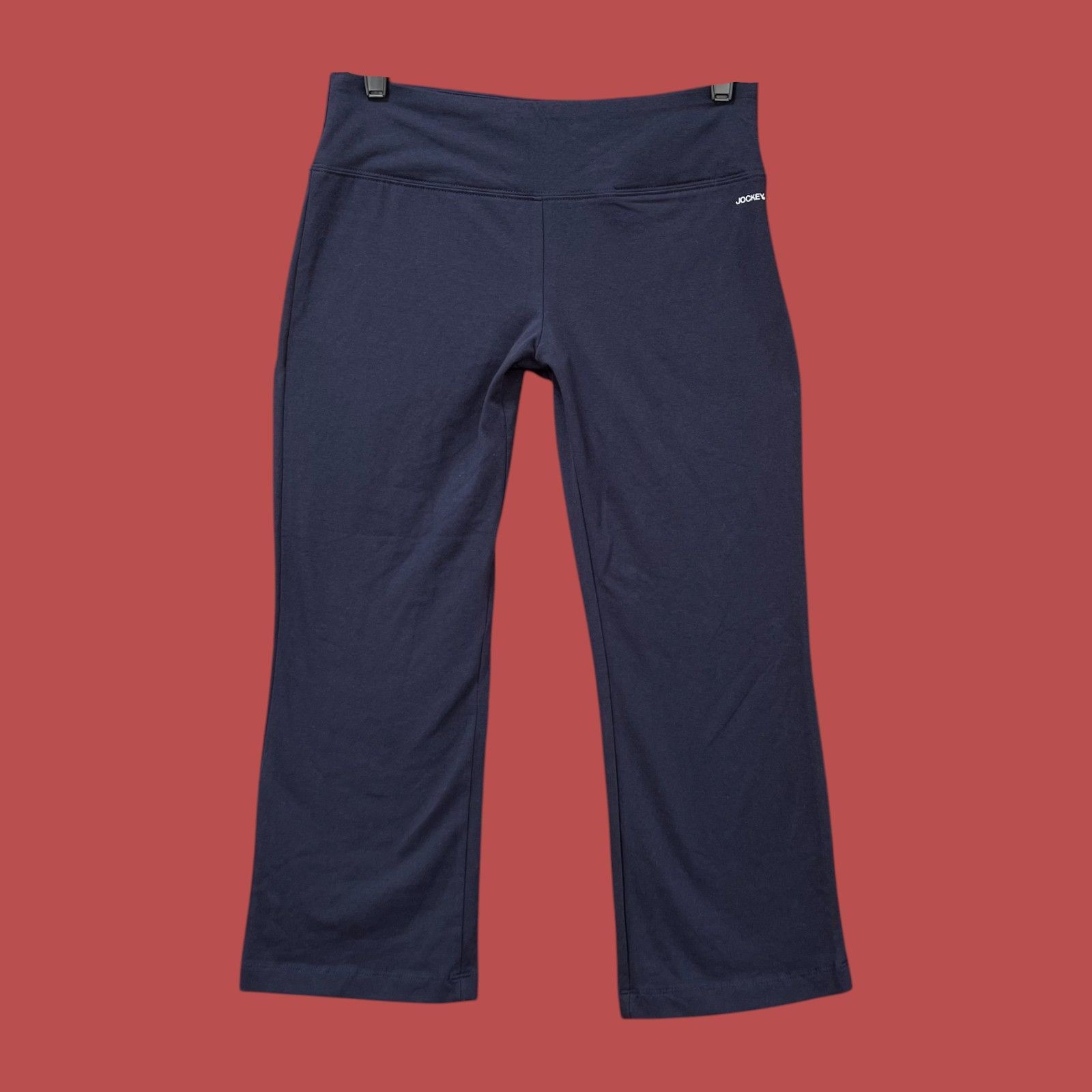 Jockey Jockey - Women's Cotton Stretch Slim Flare Capri - Blue - Me Size 28" / US 6 / IT 42 - 3 Thumbnail