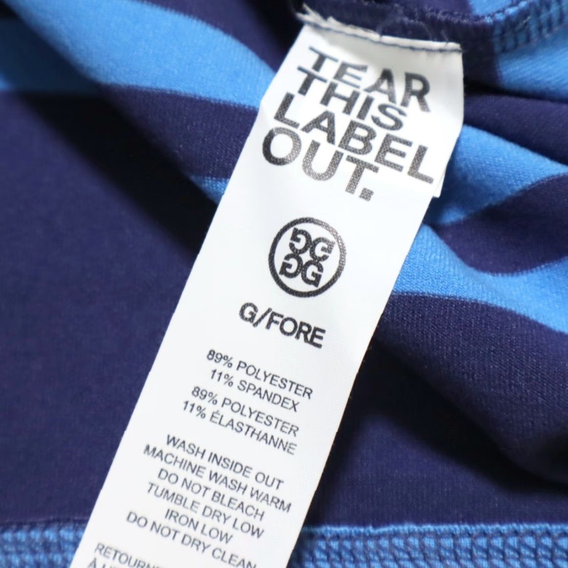 G/FORE G/Fore Offset Stripe 1/4 Zip Pullover Colorblock Blue Shirt L Mens Size US L / EU 52-54 / 3 - 6 Thumbnail