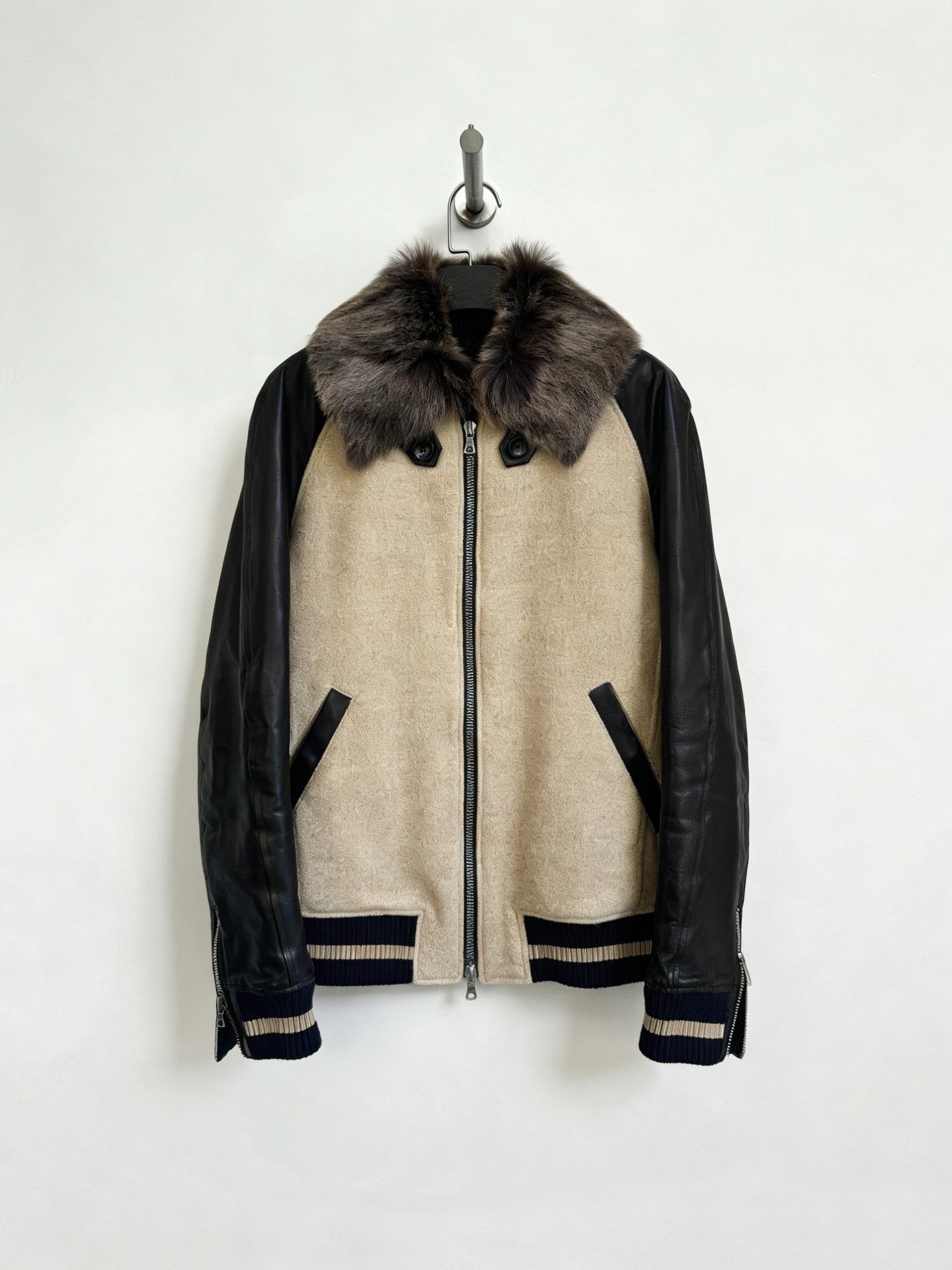 Isamu Katayama Backlash BackLash Fur Collar Leather Jacket Size US L / EU 52-54 / 3 - 1 Thumbnail