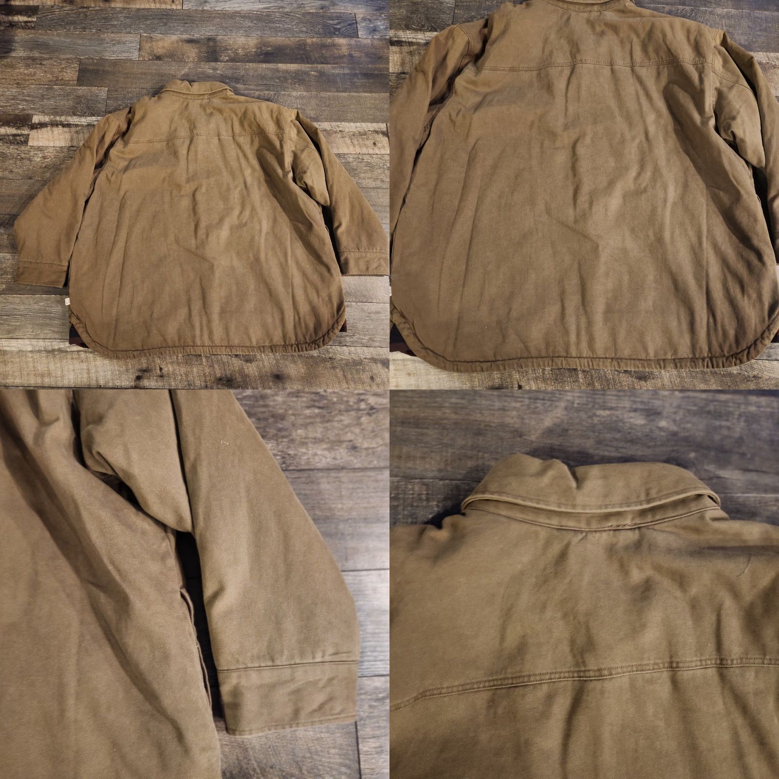 Vintage Woolrich Barn Coat Jacket Canvas Mens 3XL Olive Button Up Blanket Lined Chore Jacket Size US XXL / EU 58 / 5 - 8 Thumbnail