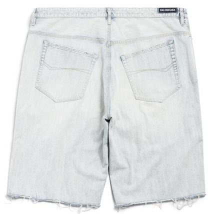 Balenciaga o1w1db10226 Oversized Baggy Shorts in Light Blue Size US 33 - 2 Thumbnail
