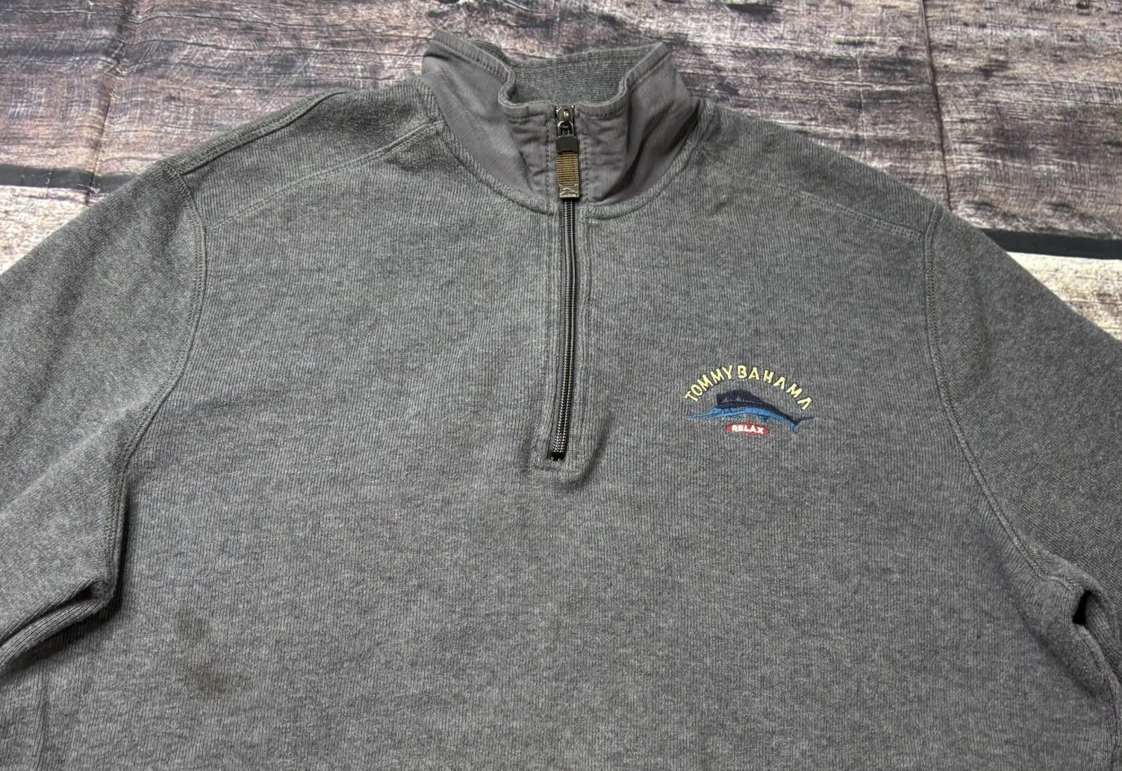 Tommy Bahama Tommy Bahama Relax Sweater Men's Large 1/4 Zip Pullover Size US L / EU 52-54 / 3 - 4 Thumbnail