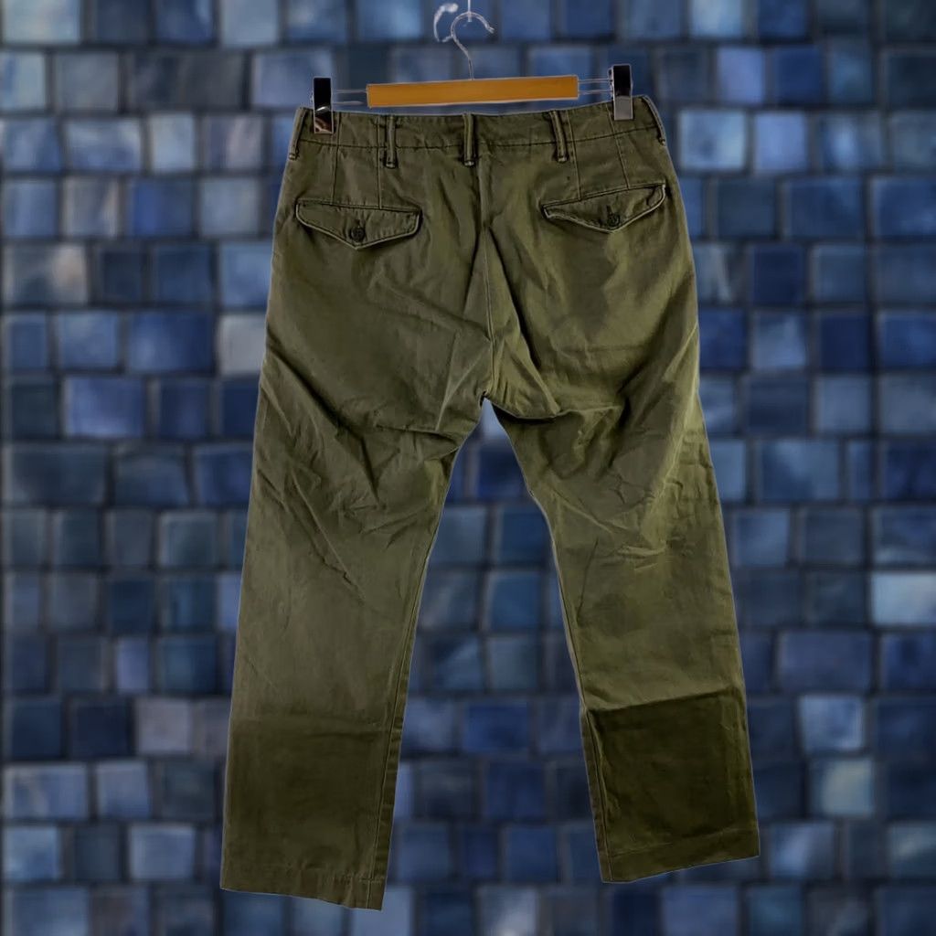 Ralph Lauren RRL RALPH LAUREN WORK PANTS MEN COTTON GREEN SIZE 31 USED Size US 31 - 1 Thumbnail