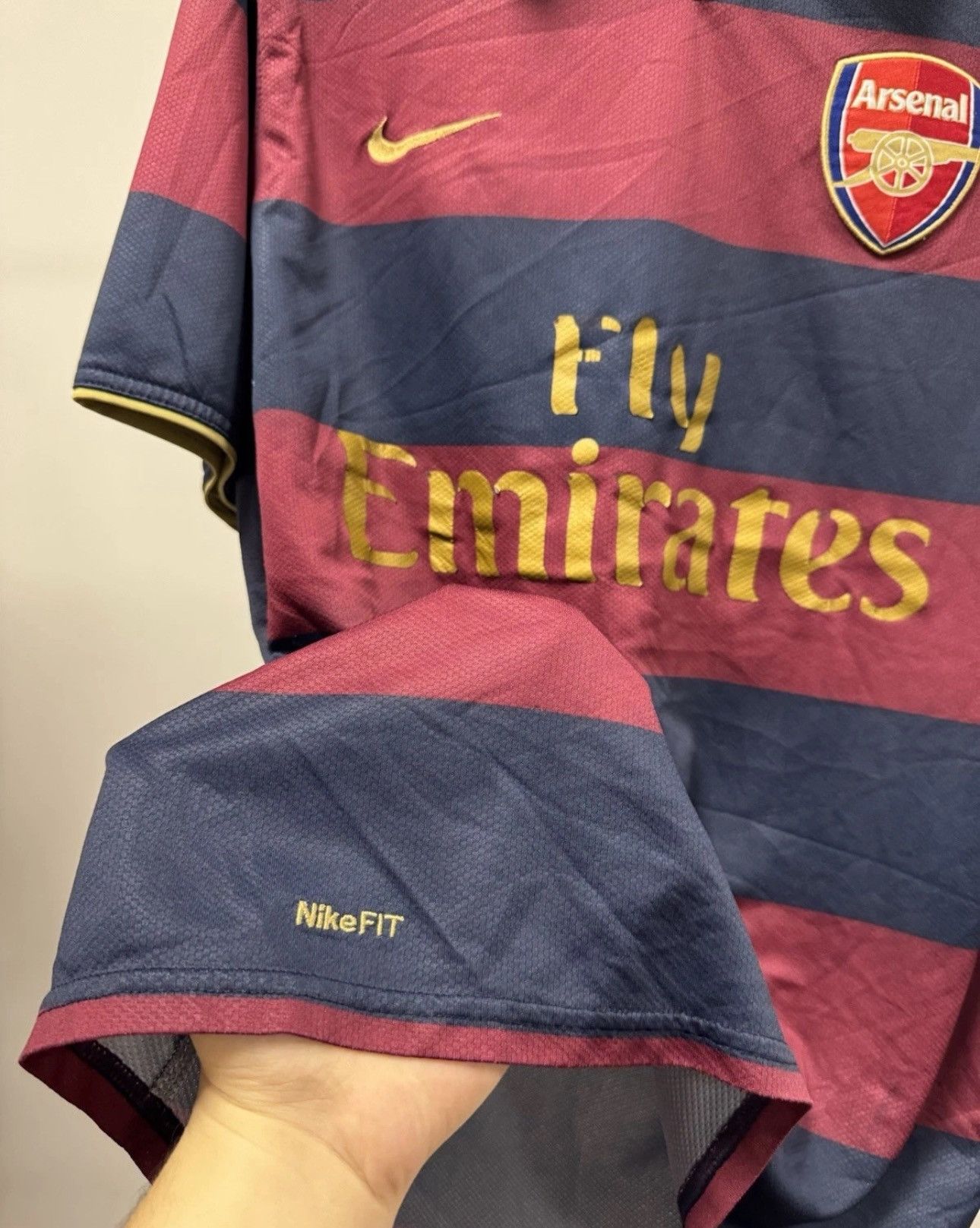 Nike × Vintage Vintage Nike Arsenal London Third Jersey 2007/08 Blockore Size US M / EU 48-50 / 2 - 4 Thumbnail