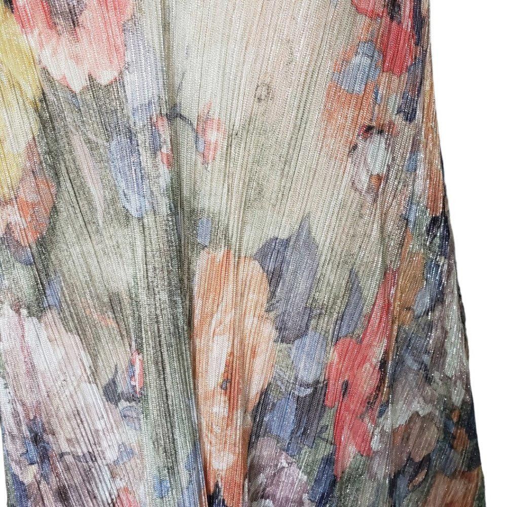 Zara CT341 Zara Floral A-symmetrical Dress L Size L / US 10 / IT 46 - 7 Thumbnail