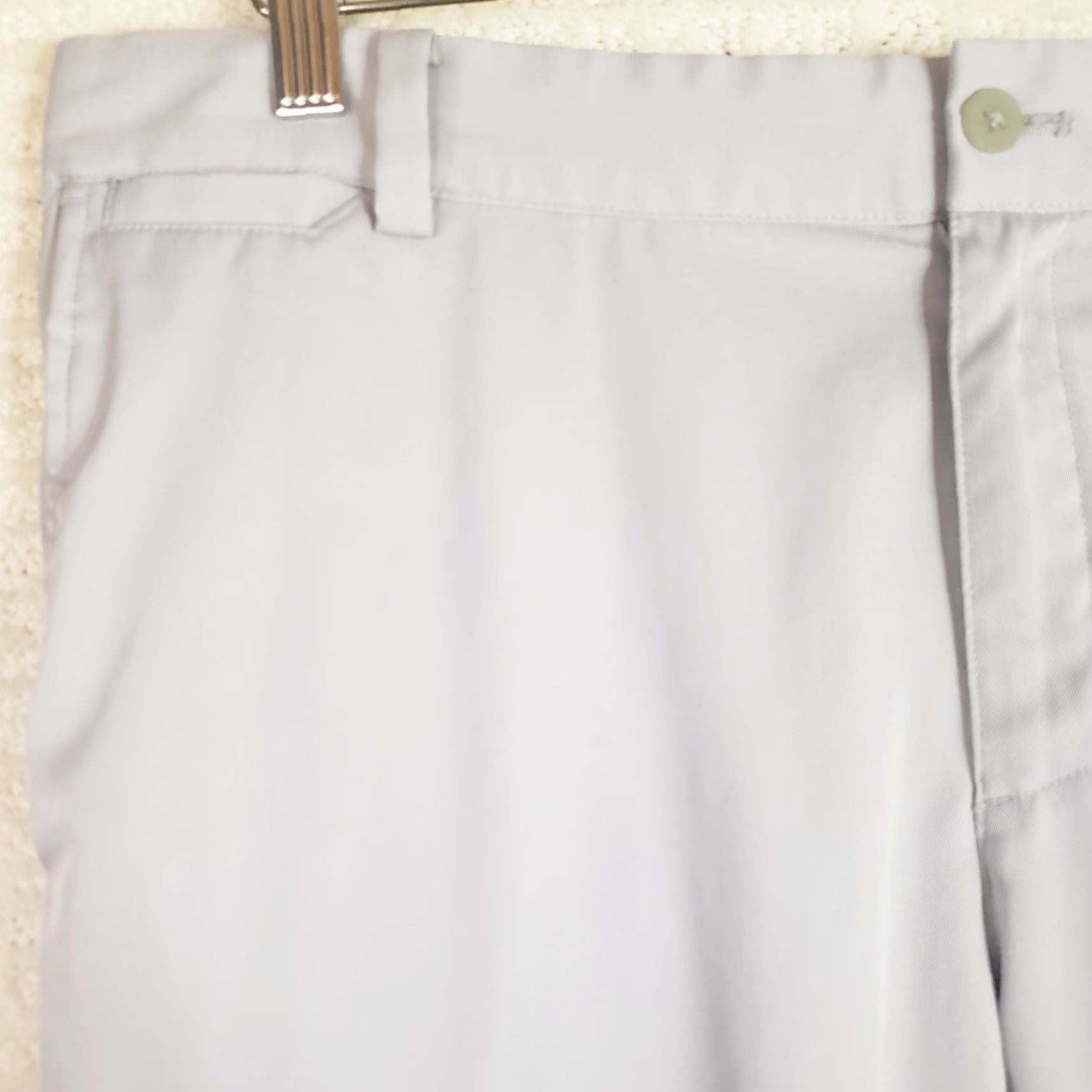 Nike Nike Dri-fit Golf Pants Mens 34x32 Gray Flat Front Regular Inseam 32 Waist 34 Chino Polyester Spandex Logo Button Pockets Size US 34 / EU 50 - 4 Thumbnail