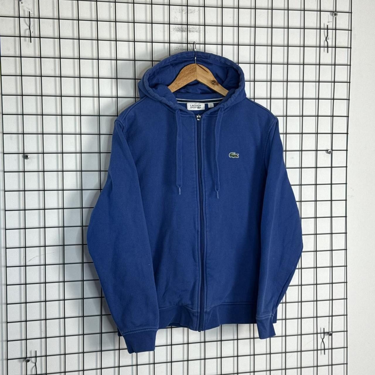 Lacoste Lacoste Hoodie Zip Up Sweatshirt Blue Hooded Size US L / EU 52-54 / 3 - 3 Thumbnail