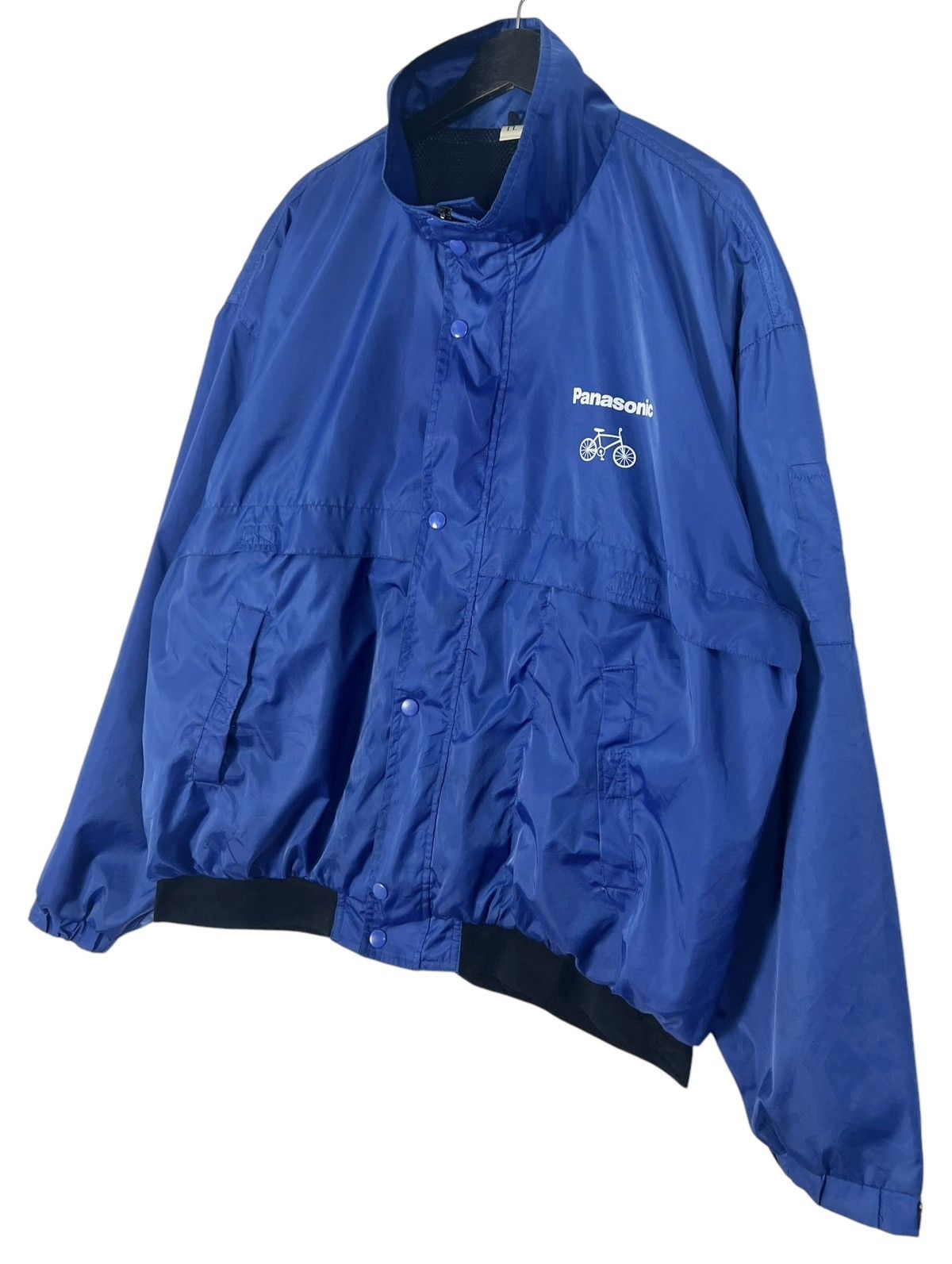 Bicycle × Japanese Brand × Vintage 90s Vintage Panasonic Bicycle Windbreaker Jacket Size US XL / EU 56 / 4 - 4 Thumbnail