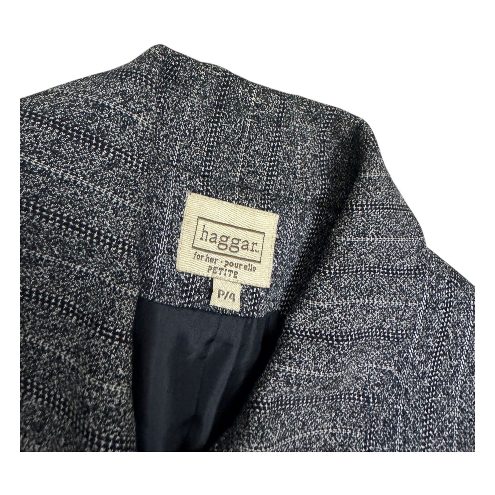 Haggar HAGGAR Vintage 90s Business Casual Blazer Jacket 4 Petite Size S / US 4 / IT 40 - 3 Thumbnail