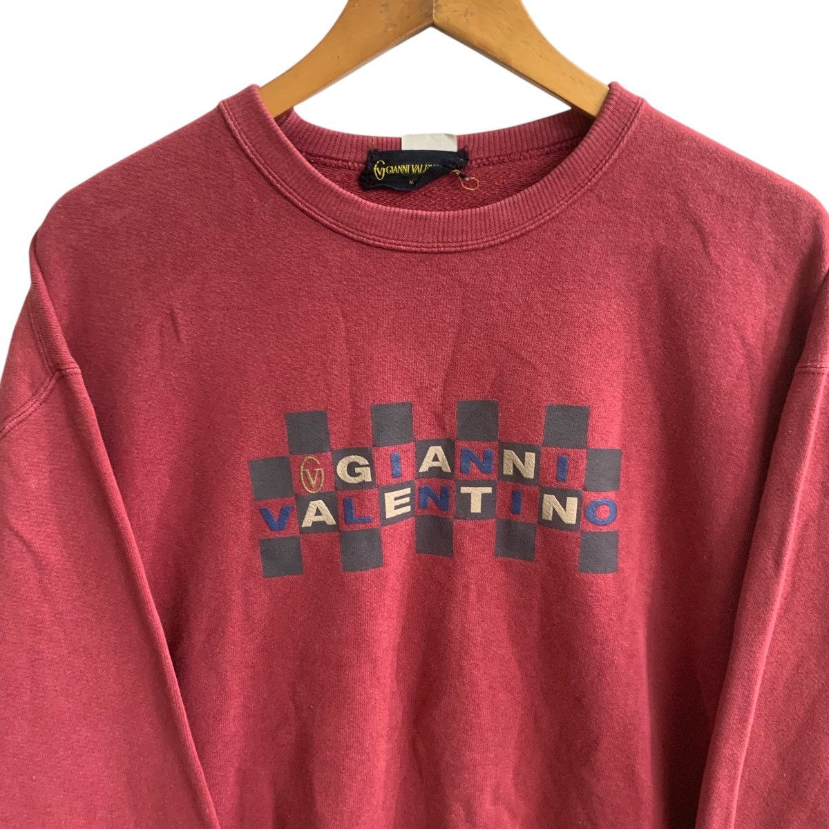 Gianni Valentino × Valentino × Vintage Vintage Gianni Valentino Sweatshirt Spell Out Medium Size US M / EU 48-50 / 2 - 2 Thumbnail
