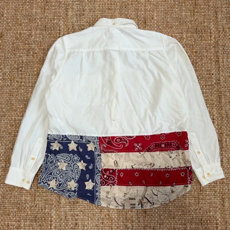 Visvim Visvim 19ss Flag patchwork shirt | Grailed