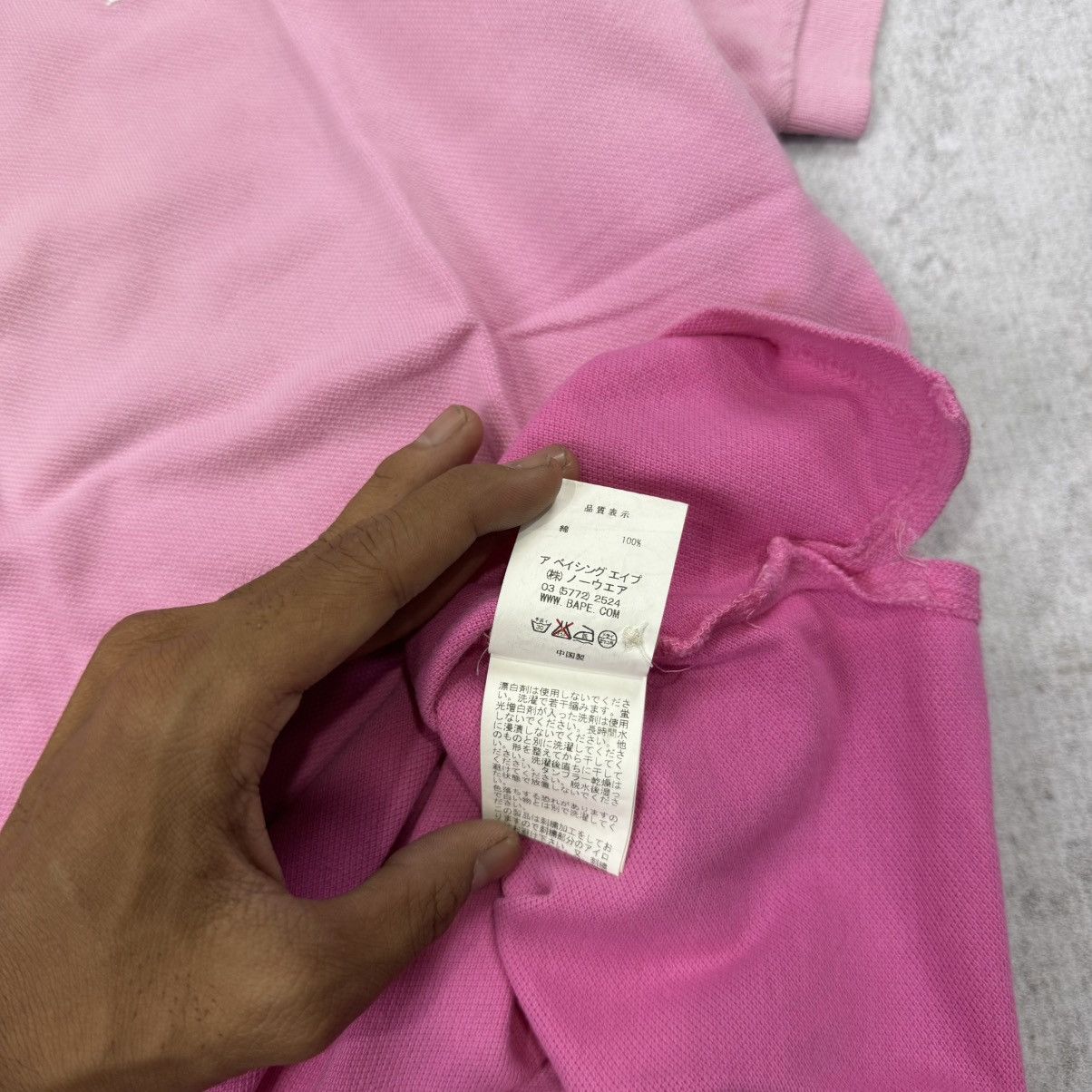Bape A Bathing Ape lighting ombre poloshirt Size US L / EU 52-54 / 3 - 9 Thumbnail