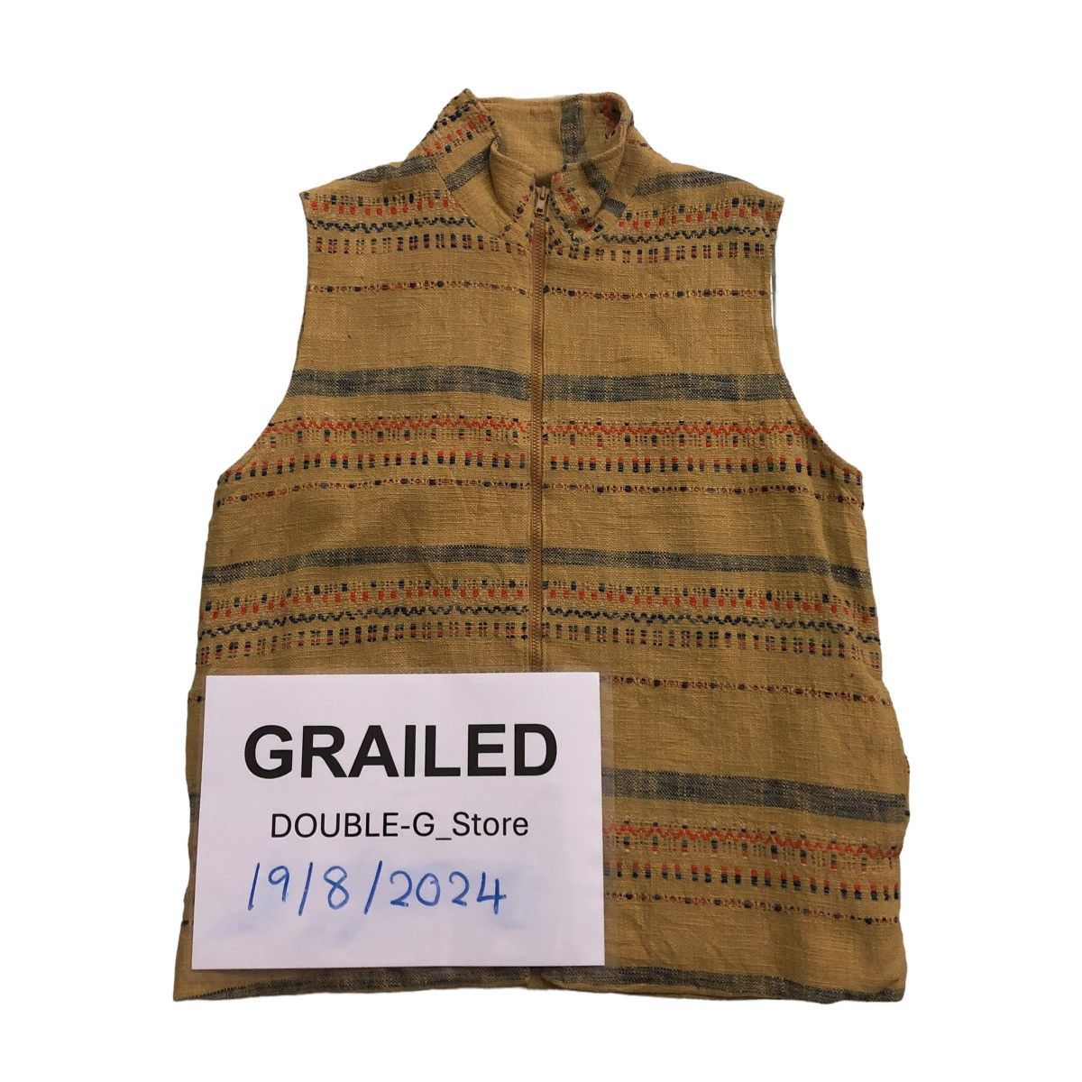 Japanese Brand 📌VINTAGE TANK TOP SLEEVELESS NAVAJO NATIVE DESIGN CHIMAYO Size US M / EU 48-50 / 2 - 1 Thumbnail