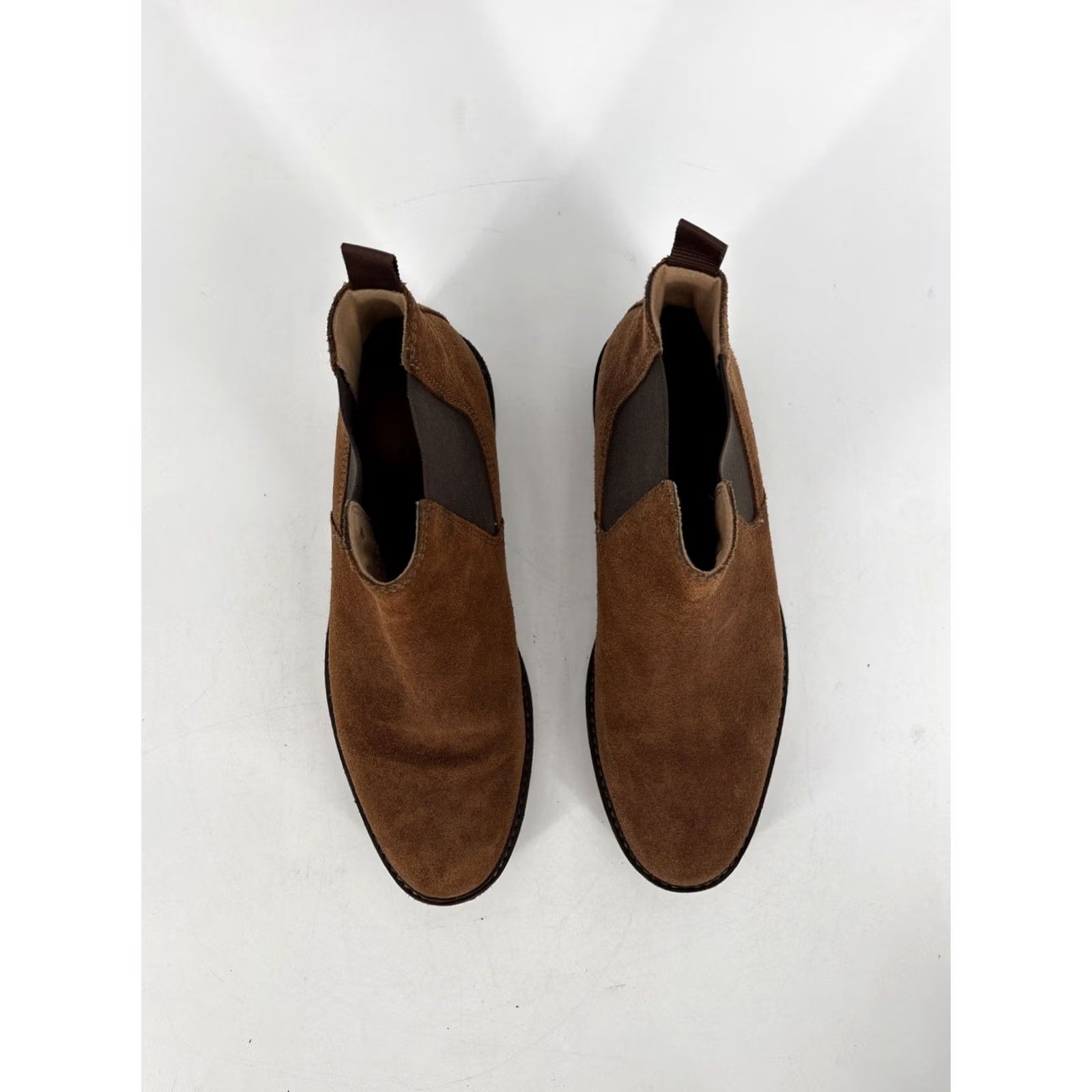 Clarks Chelsea Boots Mens 10.5 M Distressed Brown Leather 