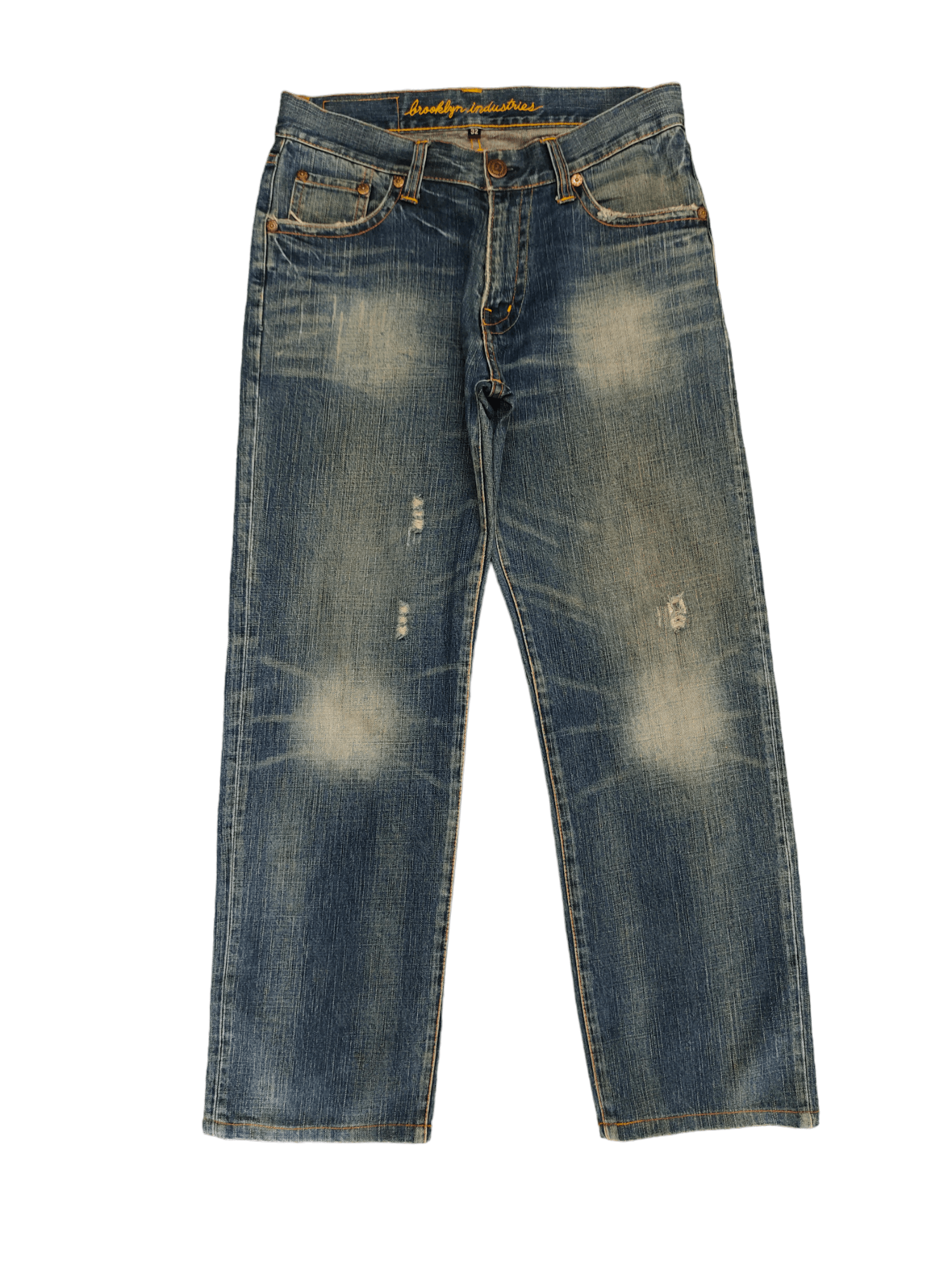 Comme des Garcons × Undercover Loose Jean Brooklyn Industries Distress Faded Denim Wide Leg Size US 32 / EU 48 - 1 Thumbnail