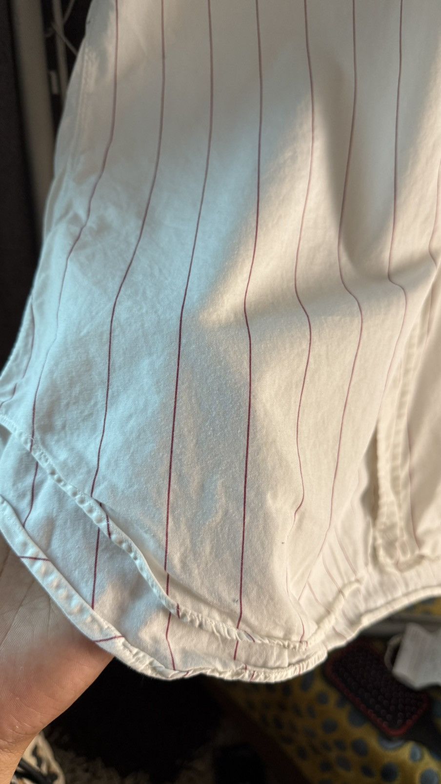 Paul Stuart Vintage PAUL STUART Pinstripe Shirt Made In USA Size US XL / EU 56 / 4 - 8 Thumbnail