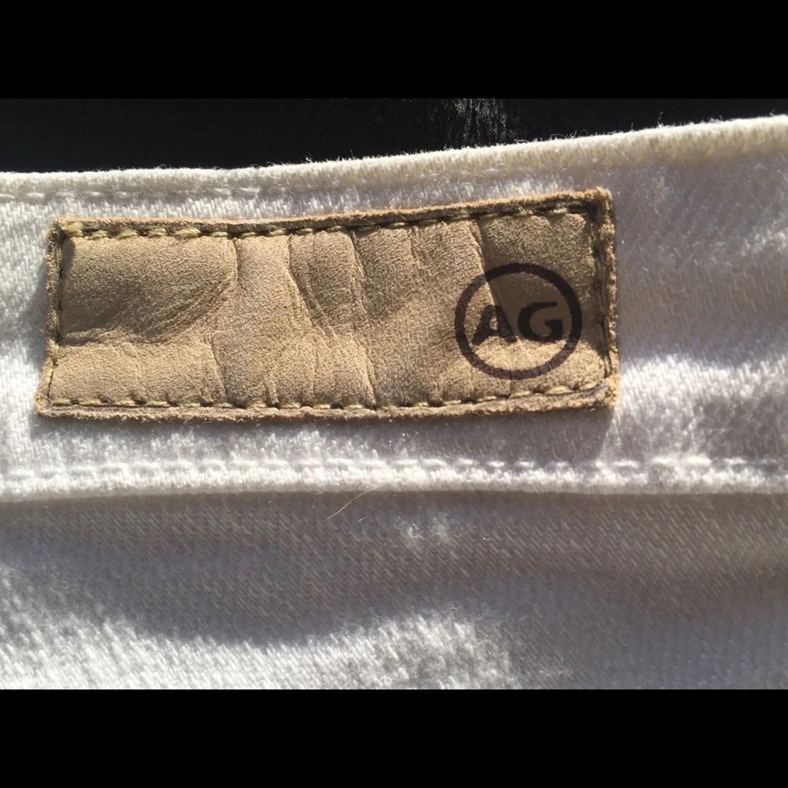 AG Adriano Goldschmied Adriano Goldschmied white stilt cigarette leg jeans size 28R Size 28" / US 6 / IT 42 - 9 Thumbnail