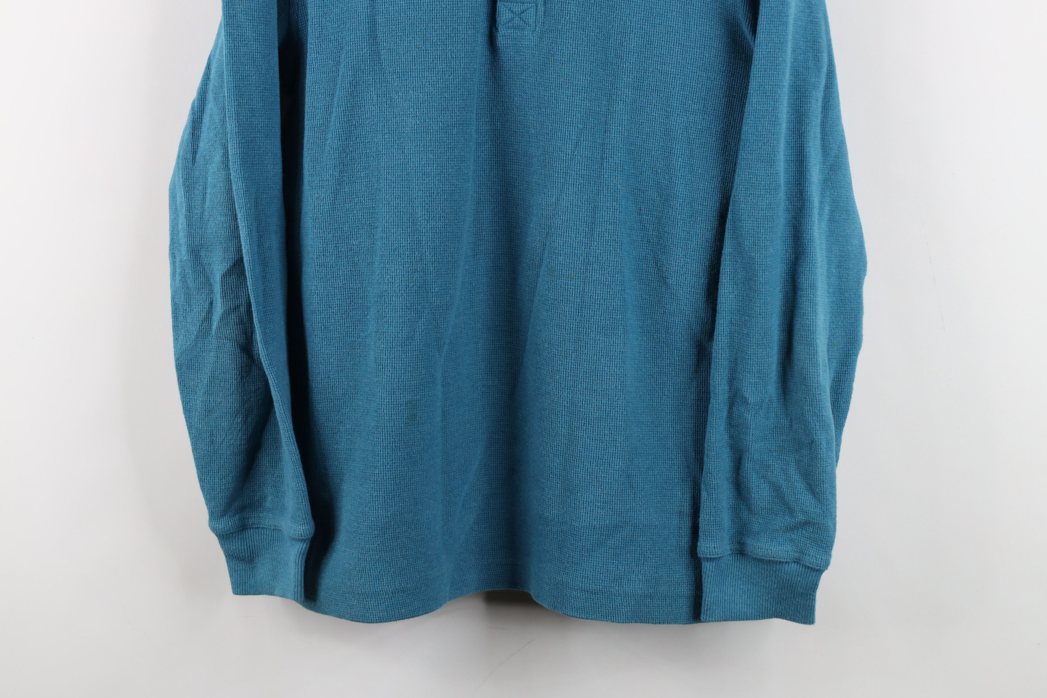 L.L. Bean Vintage LL Bean Waffle Knit Long Sleeve Henley T-Shirt Size US S / EU 44-46 / 1 - 3 Thumbnail