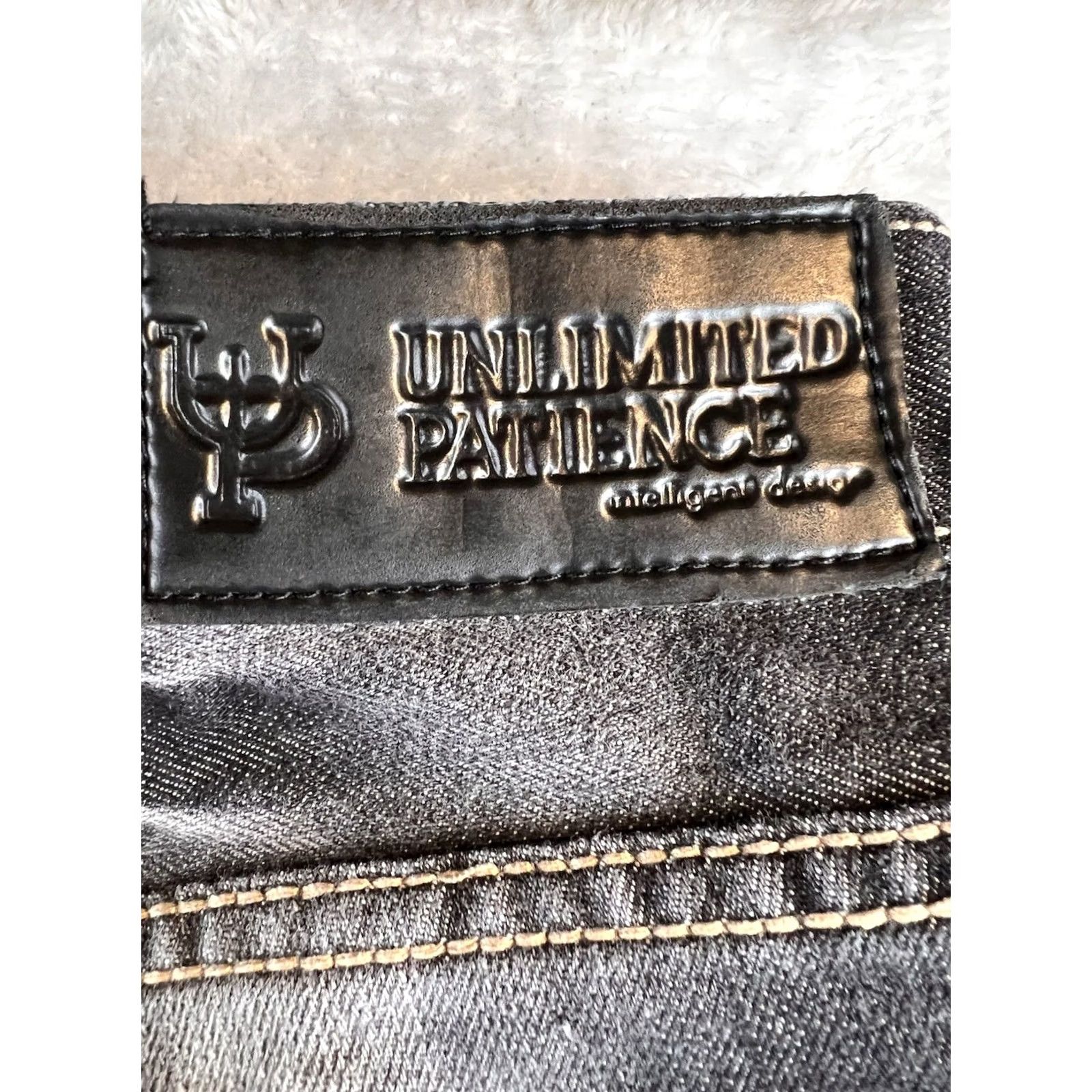 Denime Unlimited Patience Jeans Mens 36x32 Black Straight Jeans Regular 90s Bohemian City Retro USA Denim Size US 36 / EU 52 - 4 Thumbnail