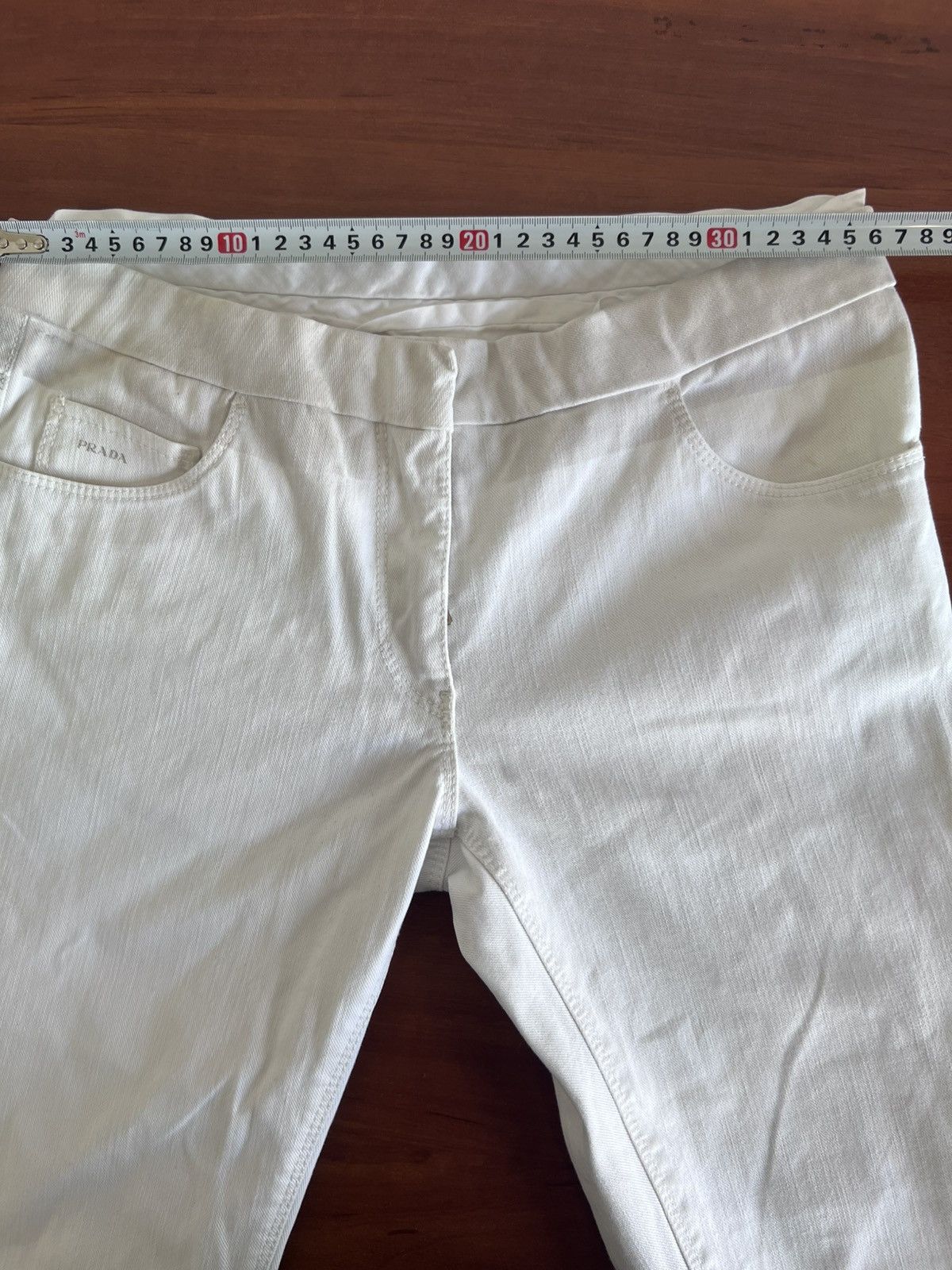 Prada Vintage Prada Straight Fit Classic Pants Women’s White Sz 26 Size 24" / US 00 / IT 34 - 12 Thumbnail