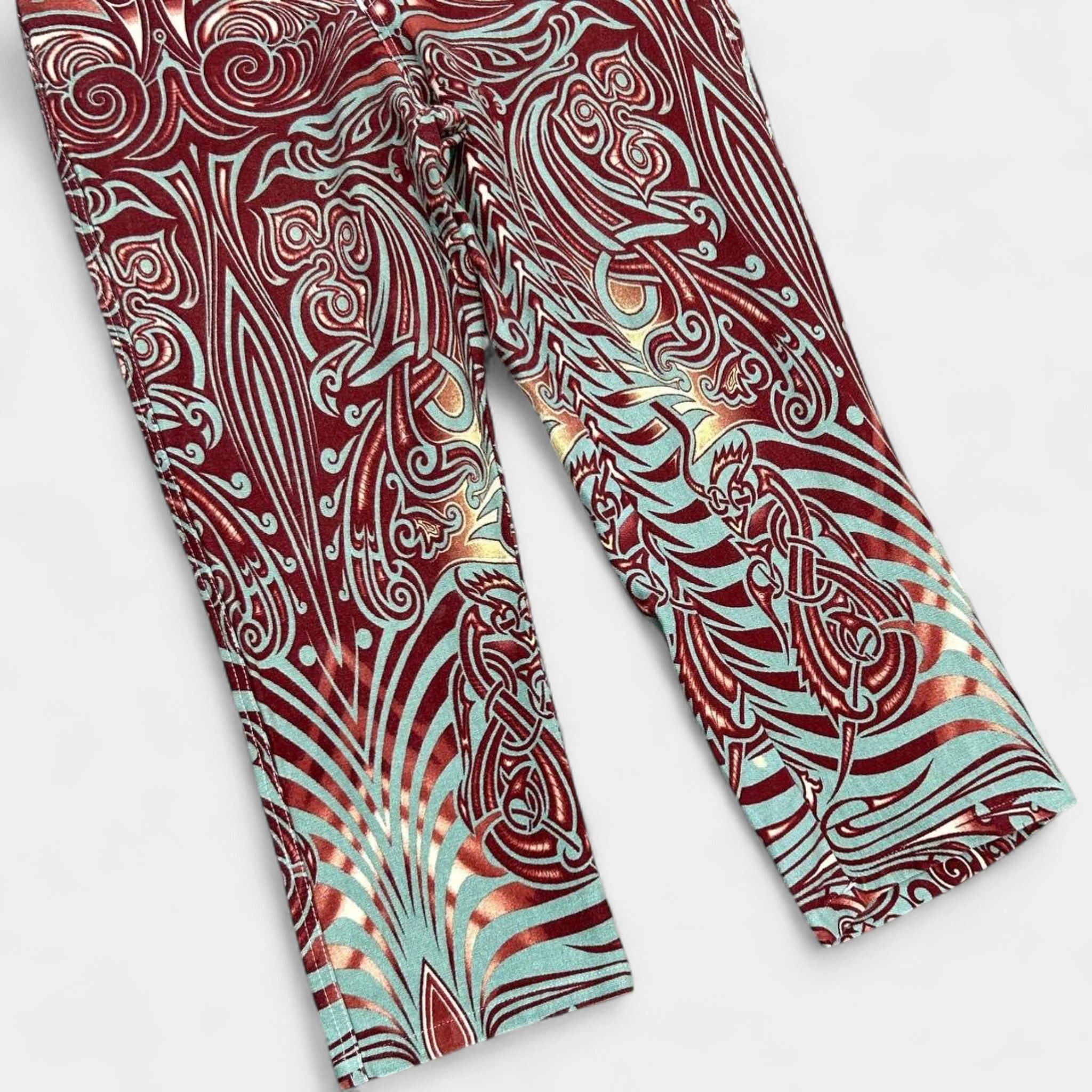 Jean Paul Gaultier Jean Paul Gaultier 2000's Tribal Pattern Pants Size 26" / US 2 / IT 38 - 3 Thumbnail