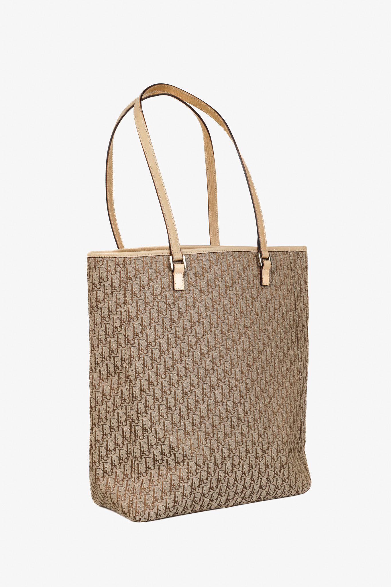 Dior Christian Dior Diorissimo Tote Brown Beige Monogram Bag Size ONE SIZE - 2 Thumbnail