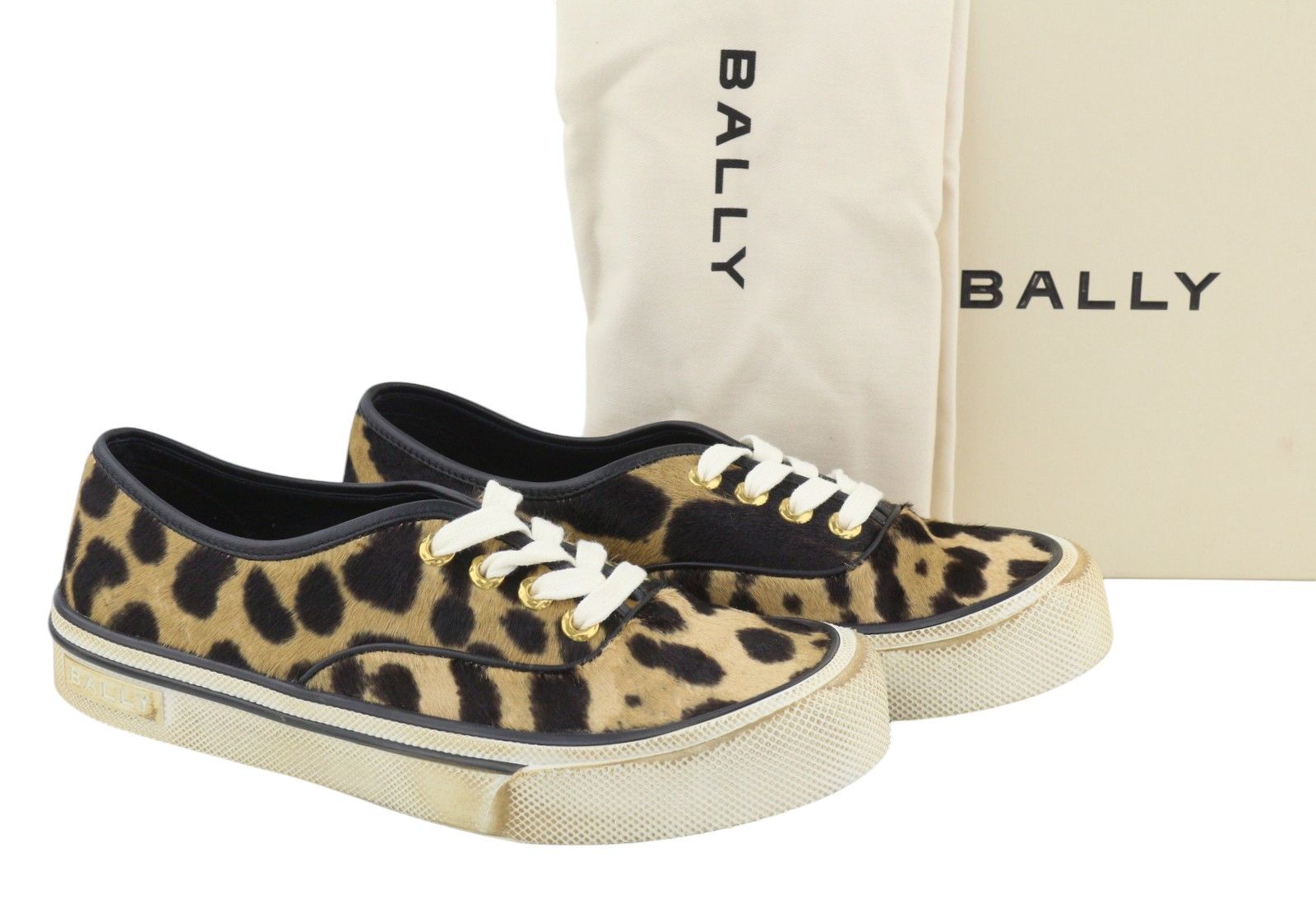 Bally LYDER-PYL-W EU40 Brown Calf Haircalf Laced Sneakers 88409 Size US 9 / IT 39 - 1 Thumbnail