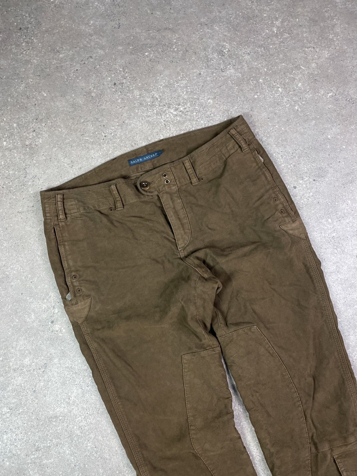 Polo Ralph Lauren × Ralph Lauren × Vintage Polo Ralph Lauren Suede Concho Leather Cowboy Pants Western Size US 32 / EU 48 - 4 Thumbnail