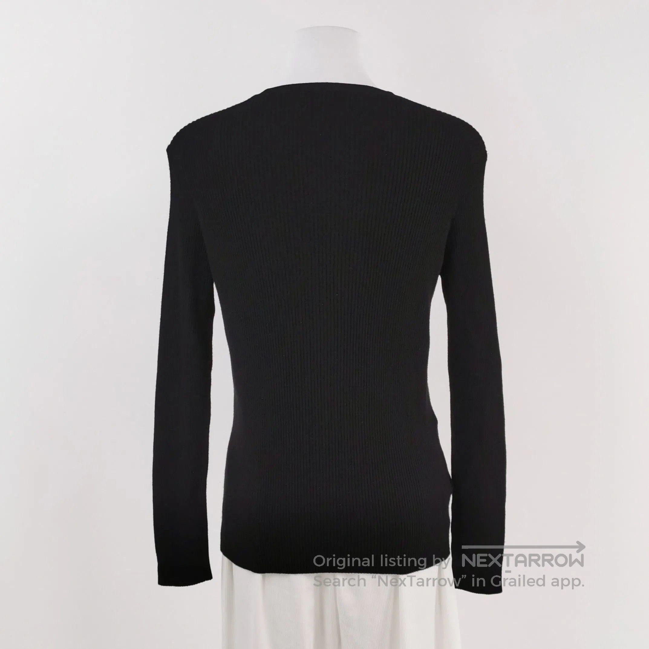 Prada Prada Solid Black Long Sleeve Knitwear Sweater . Size S / US 4 / IT 40 - 2 Thumbnail