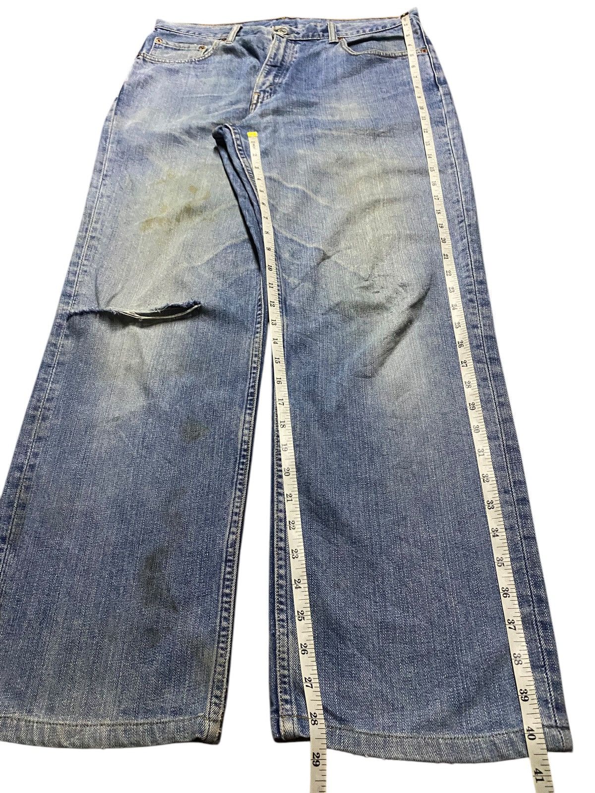 Levi's Vintage Levis 533 Rusty Ripped Baggy Jeans Size US 34 / EU 50 - 14 Thumbnail