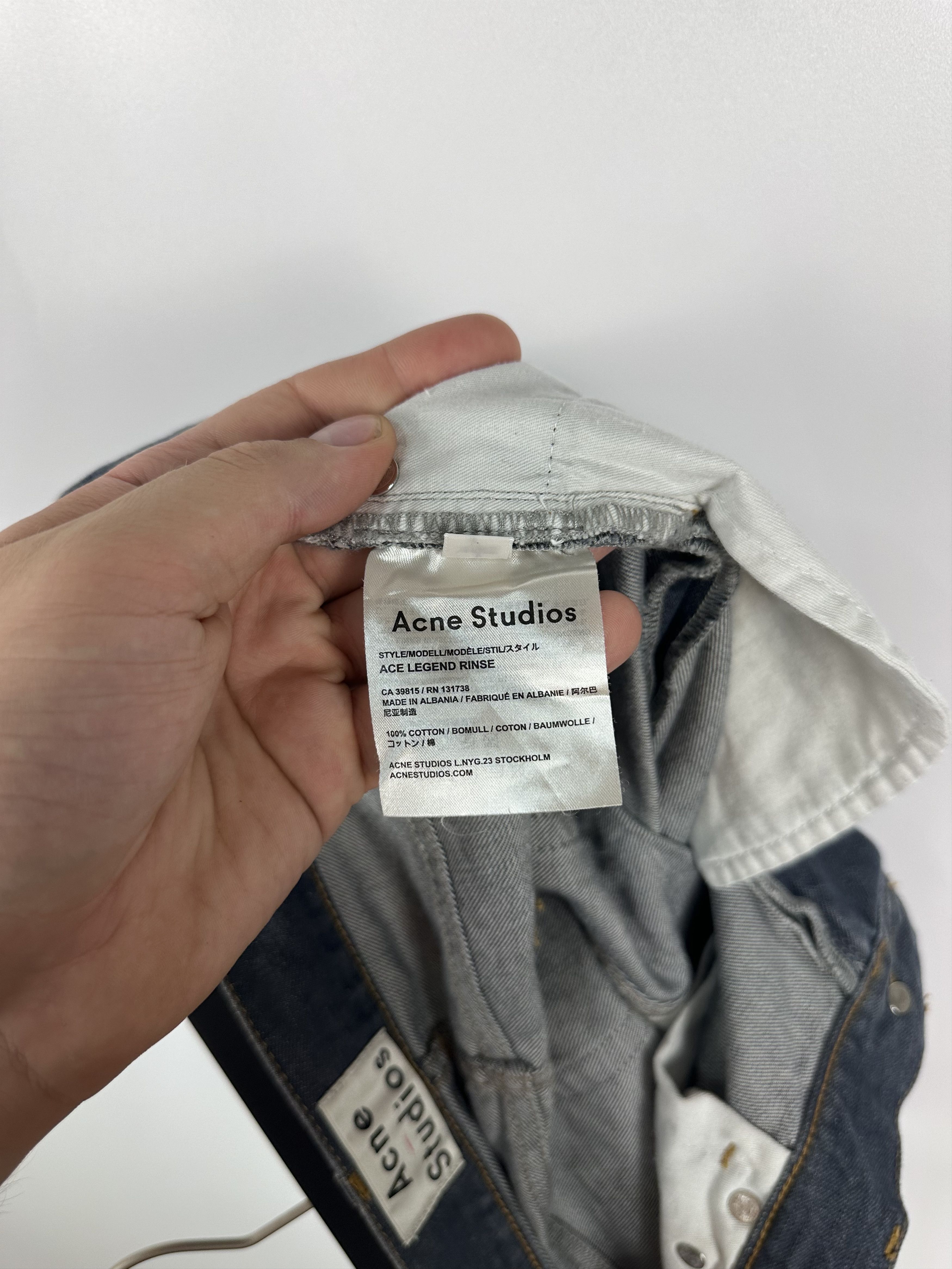 Acne Studios × Grailed Acne Studios Ace Legend Rinse Jeans W31 L34 Size US 31 - 10 Thumbnail